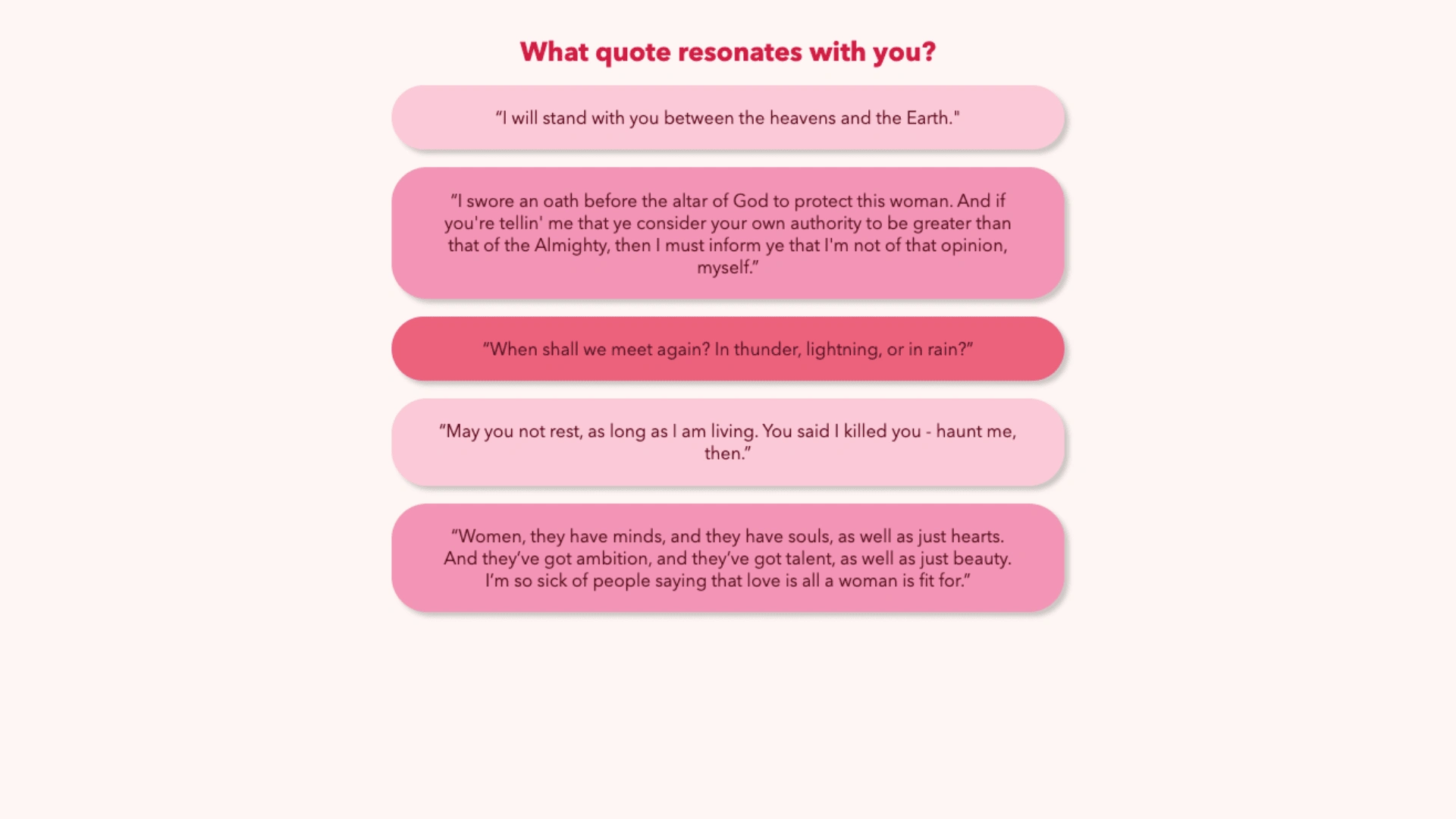 Second questionnaire page