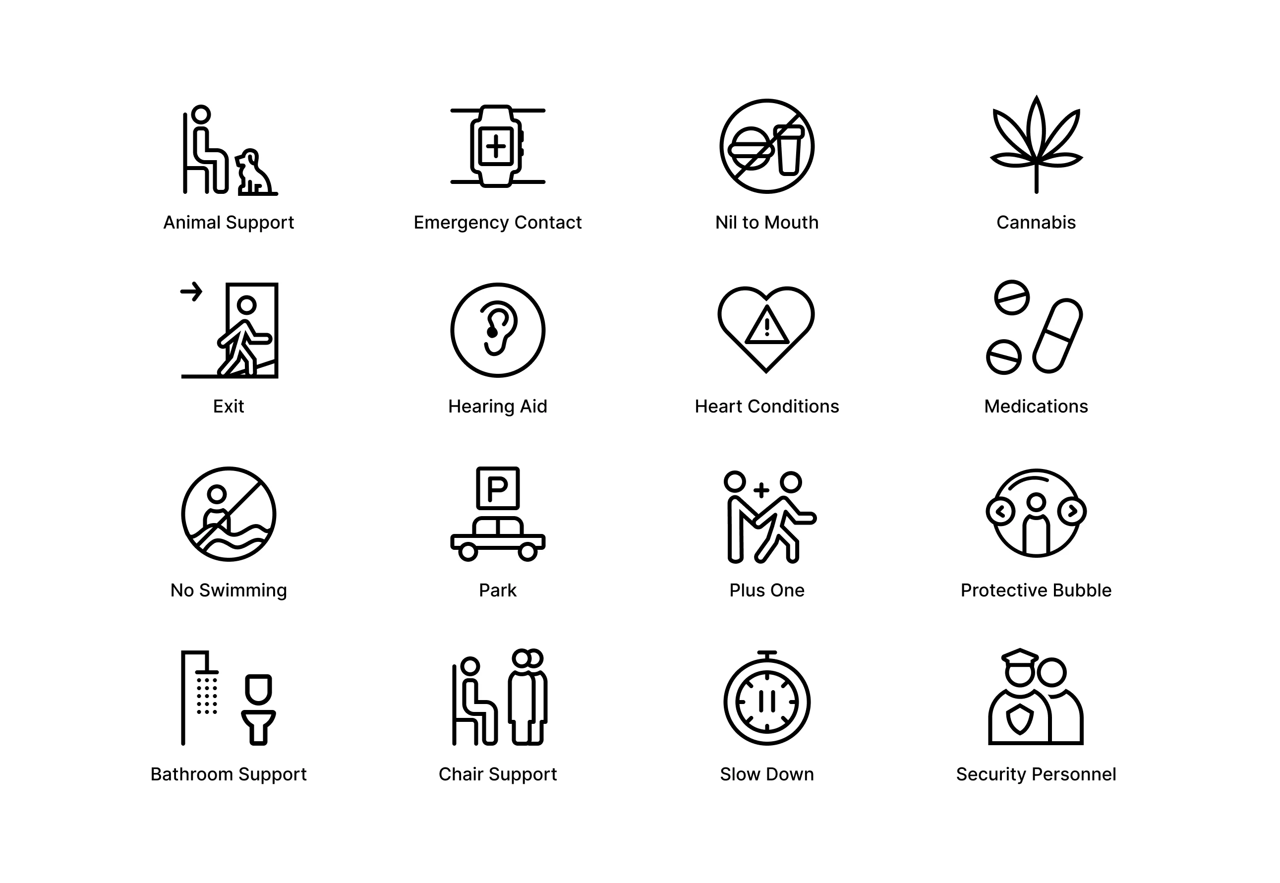 New icons created in consistent style
