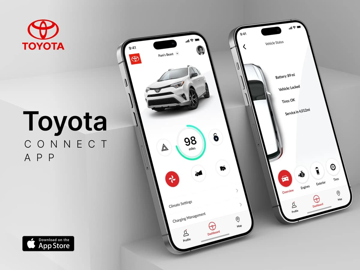 Toyota Connect App (iOS Design)