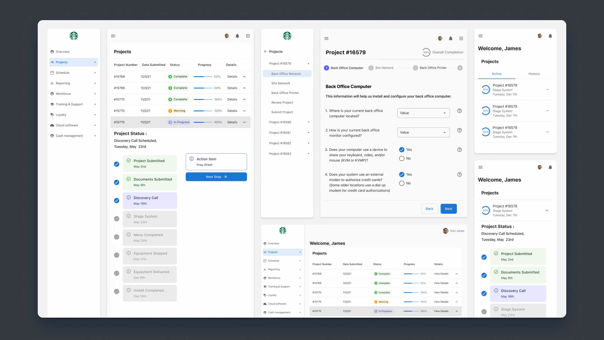 Final breakpoints and components. 