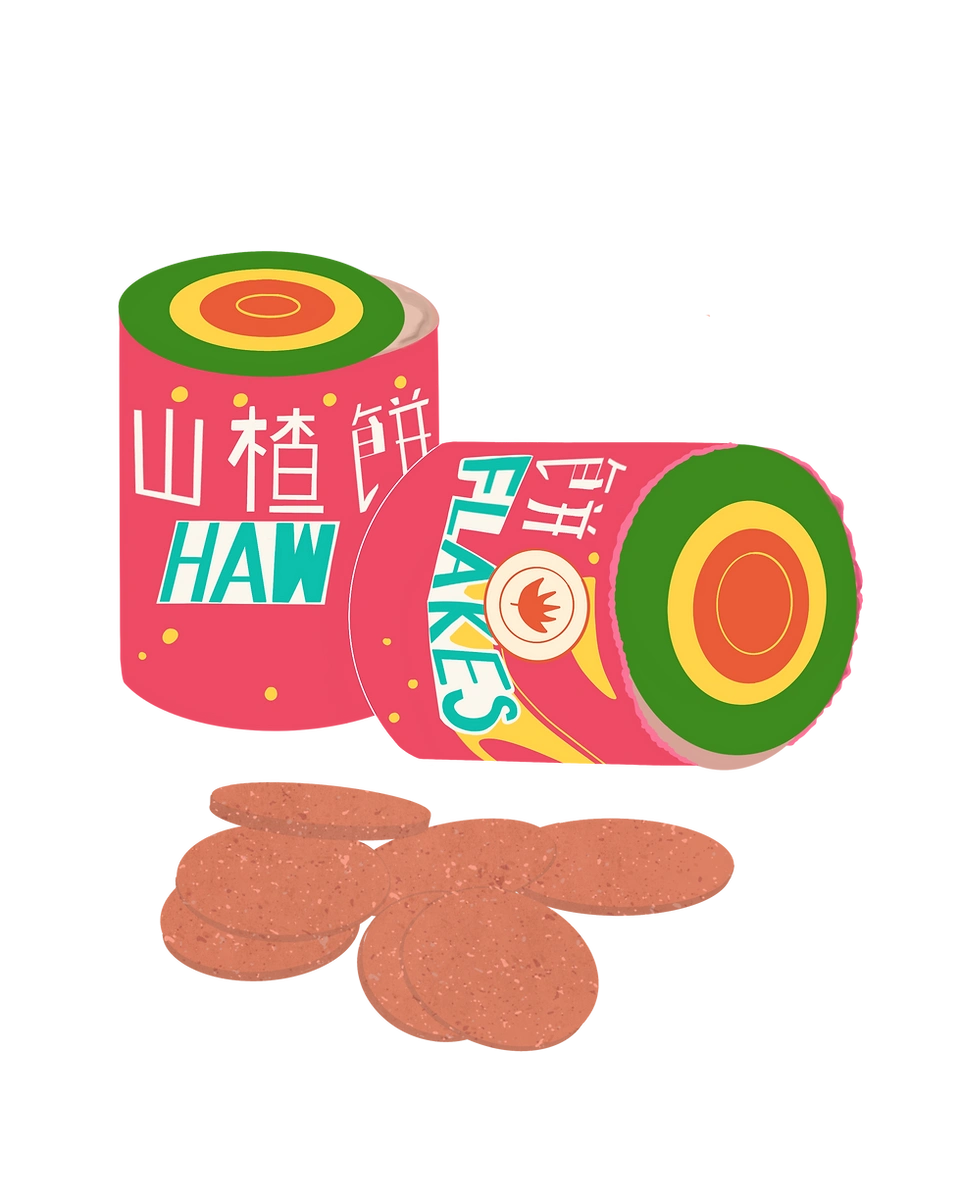 Haw Flakes Illustration