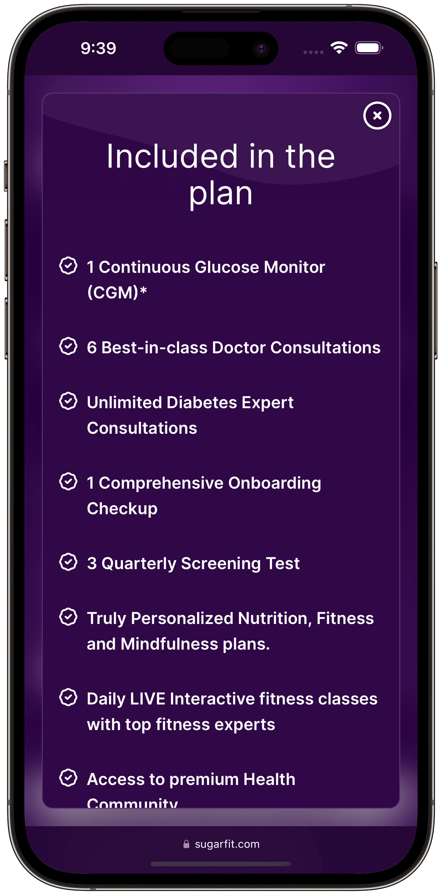 Listing Plan Inclusions on a Product Card