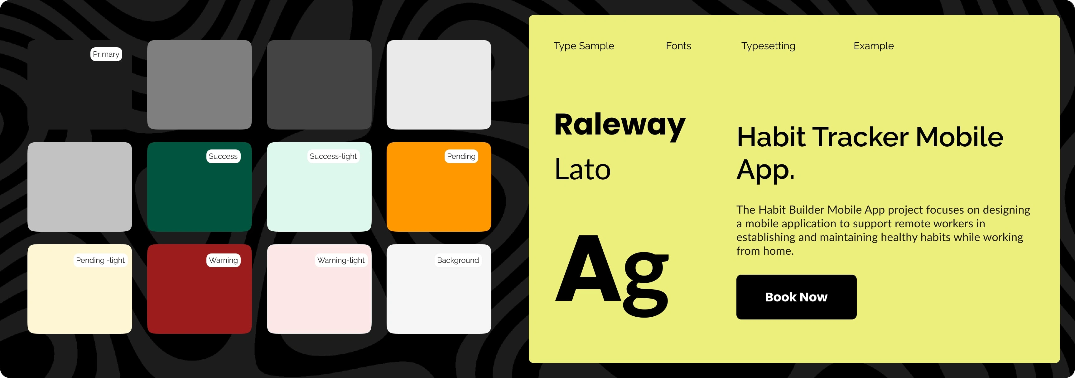 Typography & Color of the App.