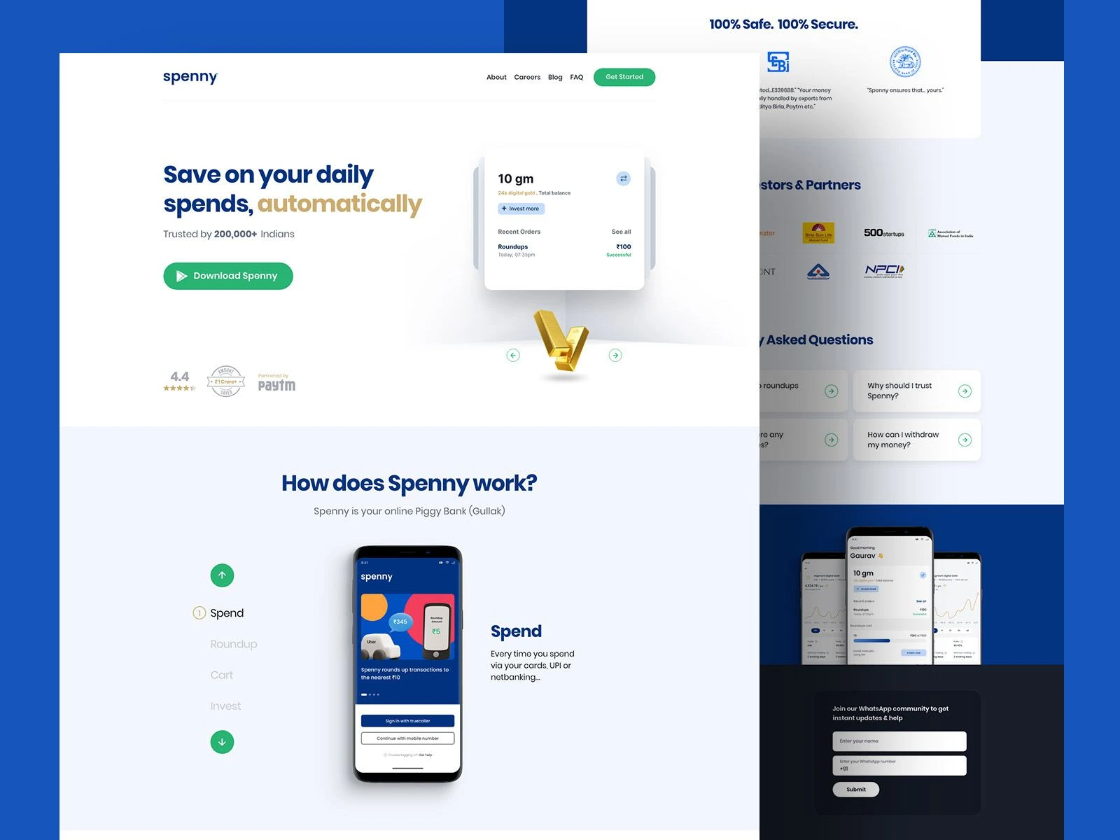 Website Design for Finance App