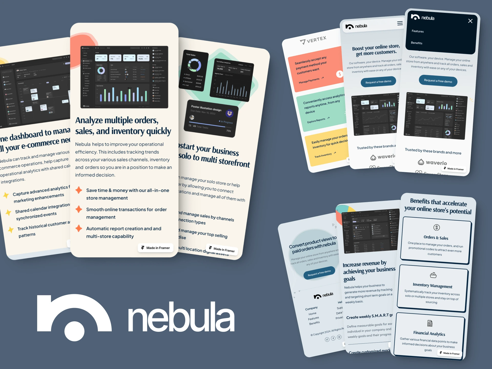 nebula's landing page - mobile viewsAdditional screenshots