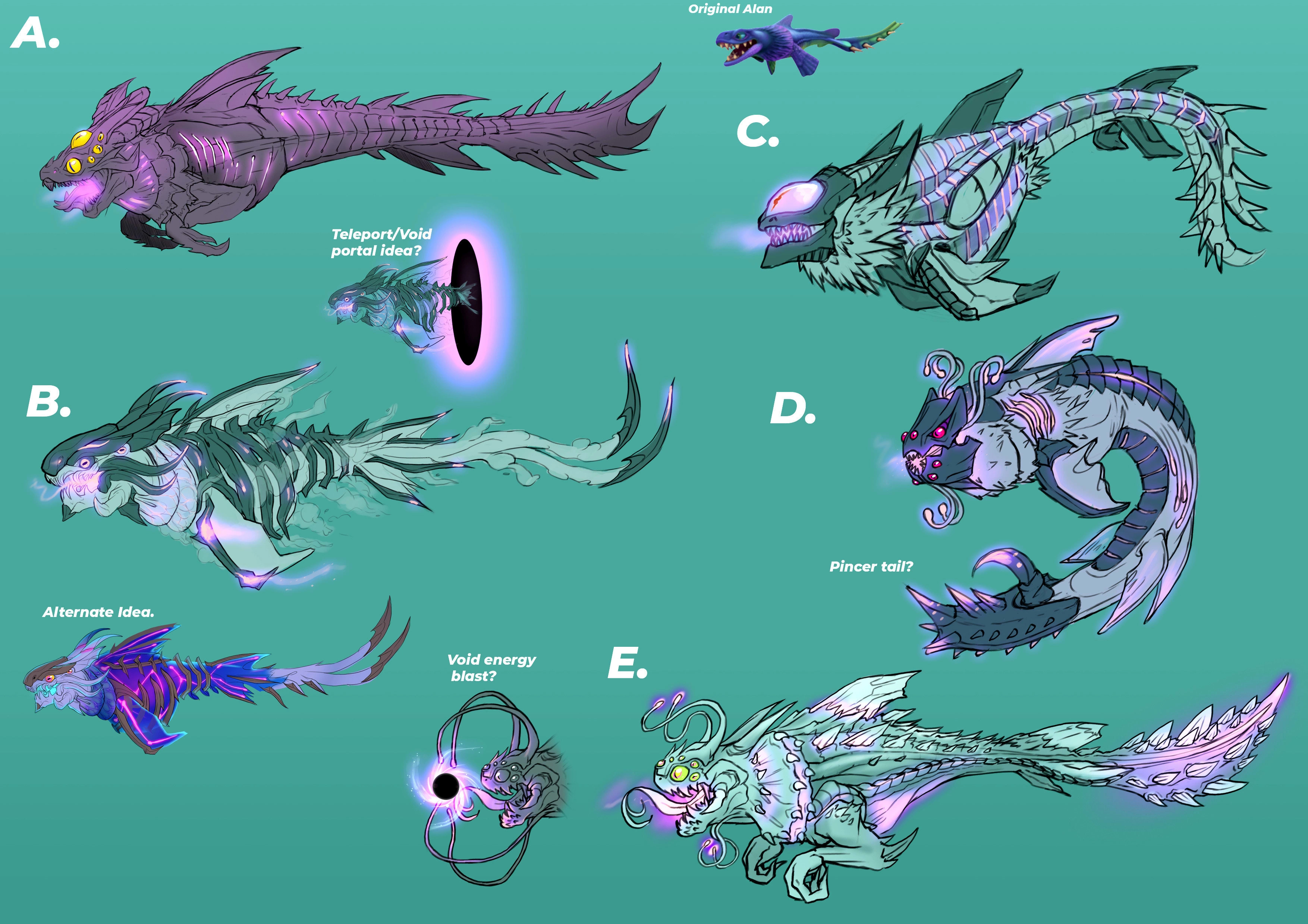 Cosmic Alan initial Sketches