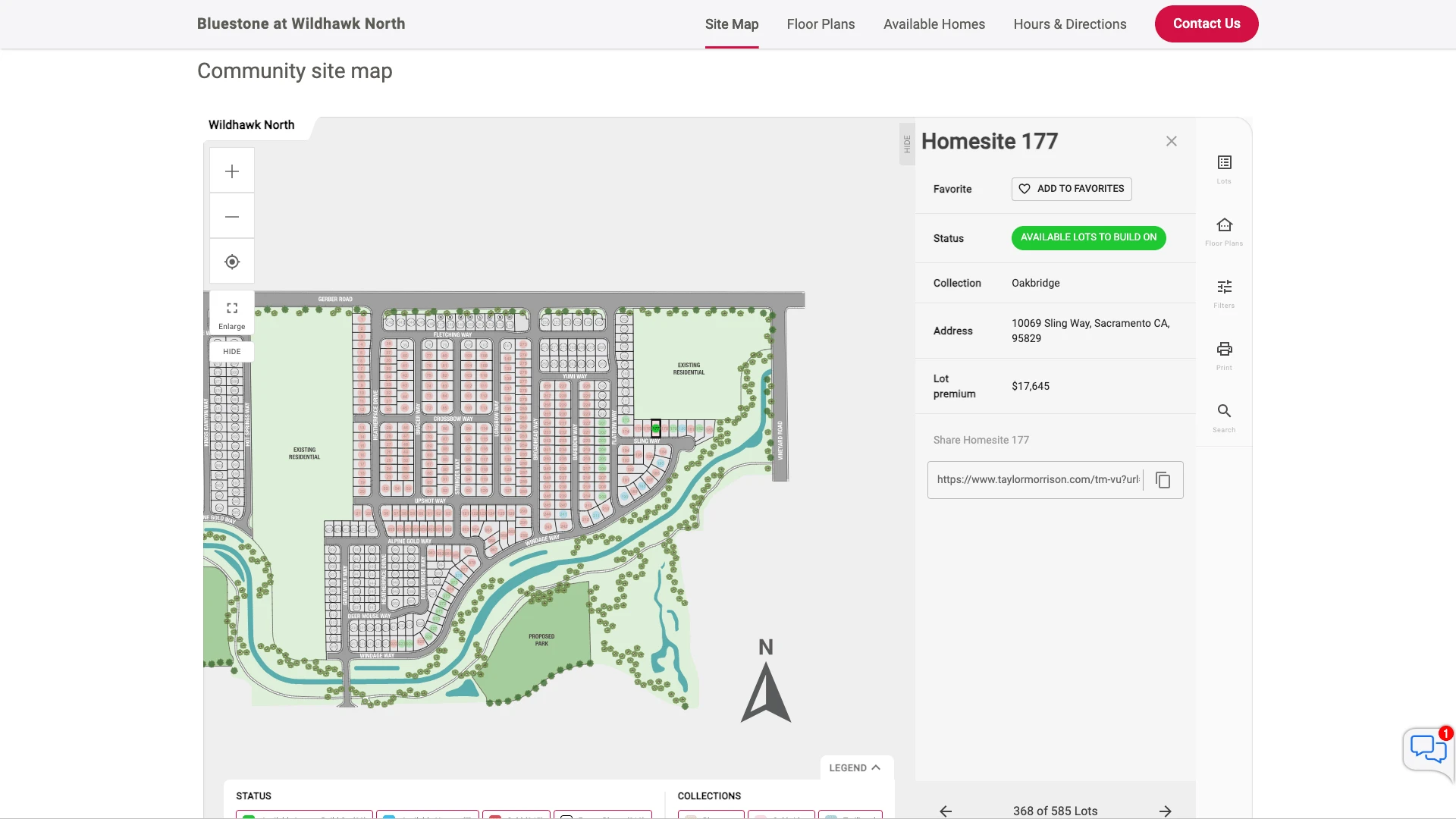 Showing third-party community site map integrations.