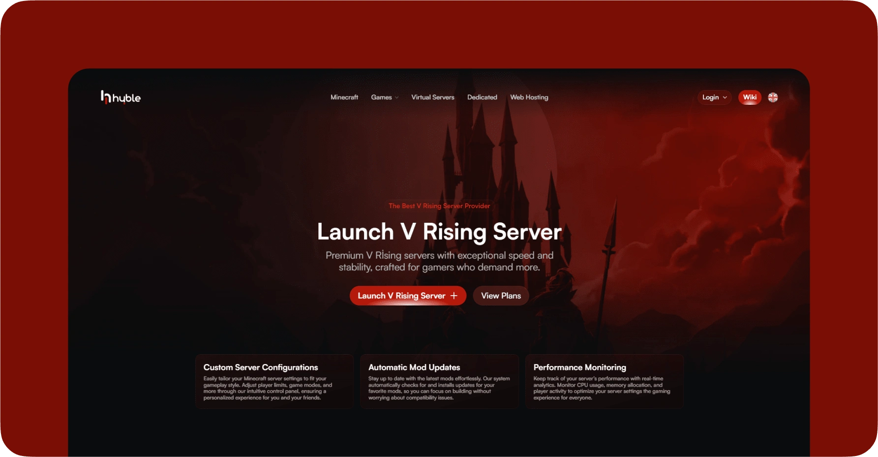 V Rising Game Hosting Page