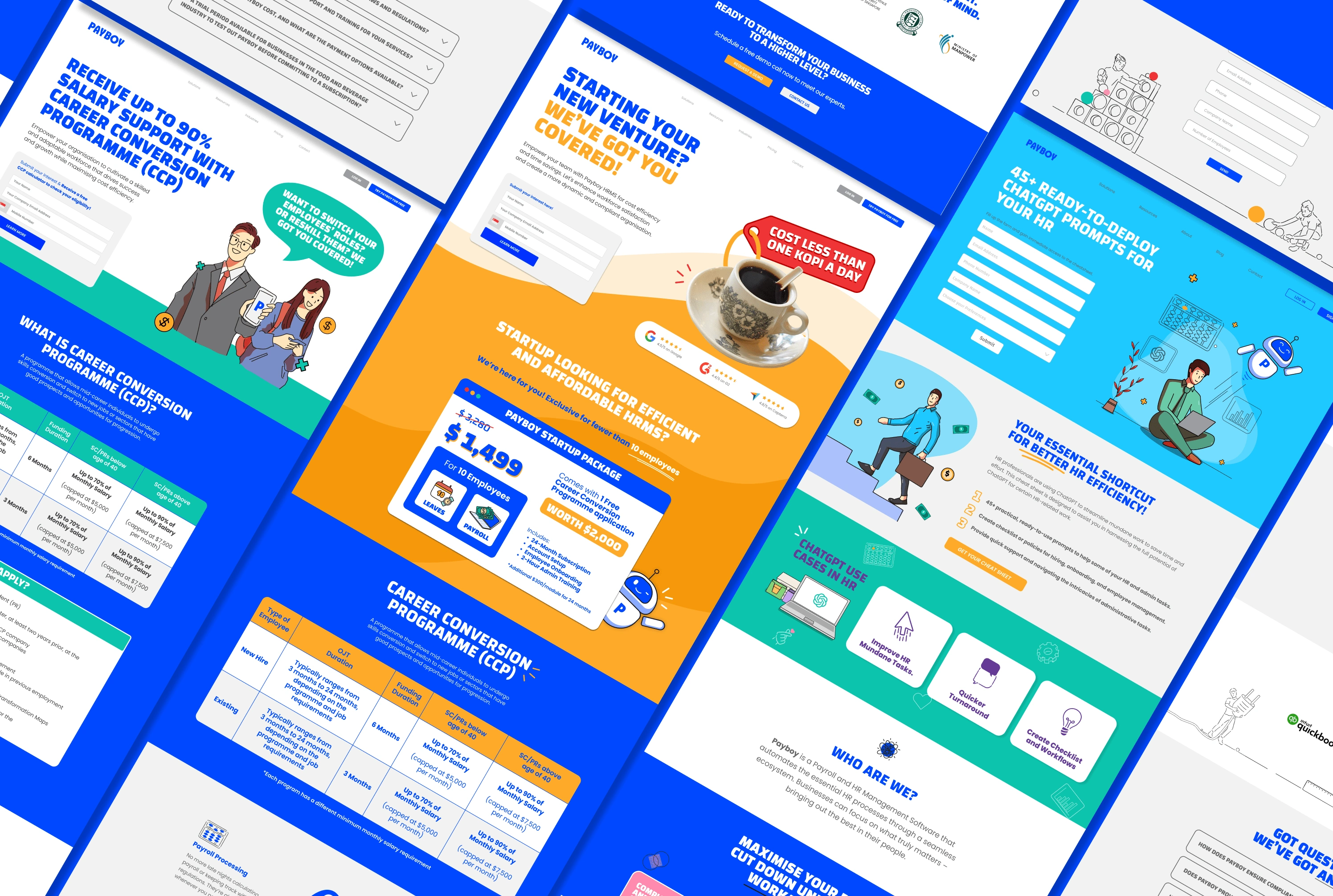 Several Landing Pages 