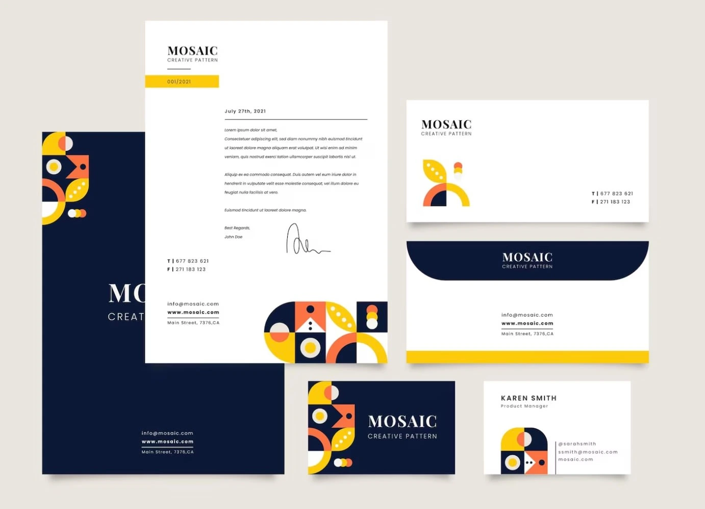 Mosaic - Logo & Corporate Stationery Design