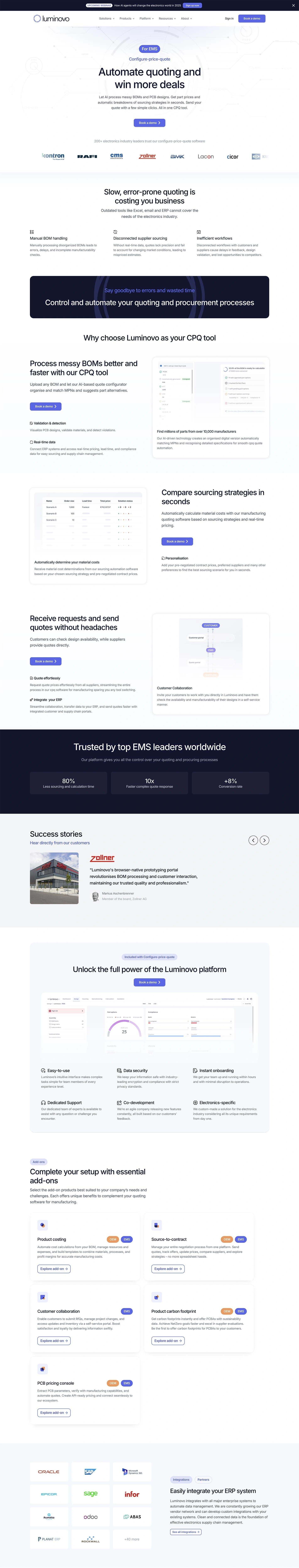 Product Page Sections