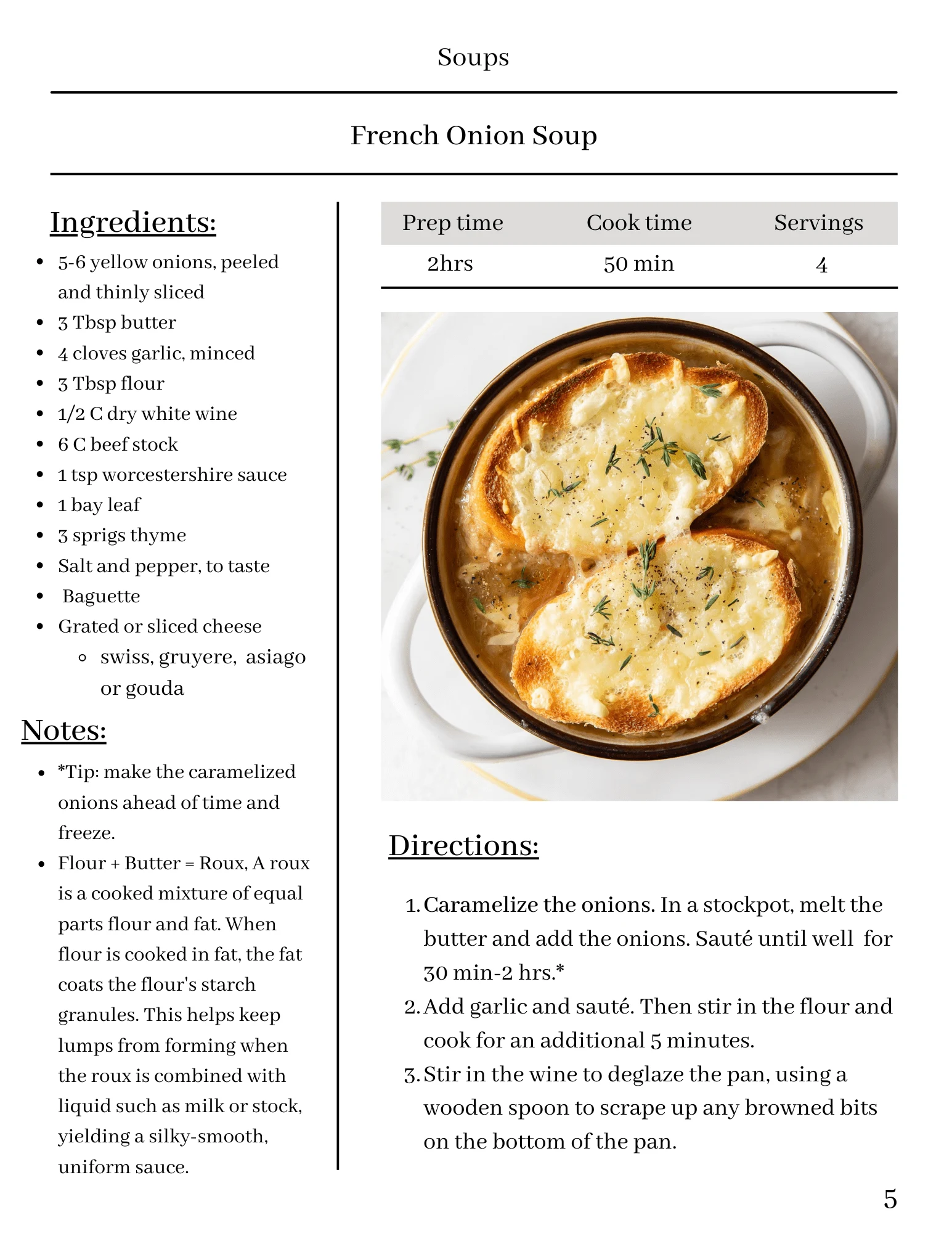 French Onion Soup Recipe