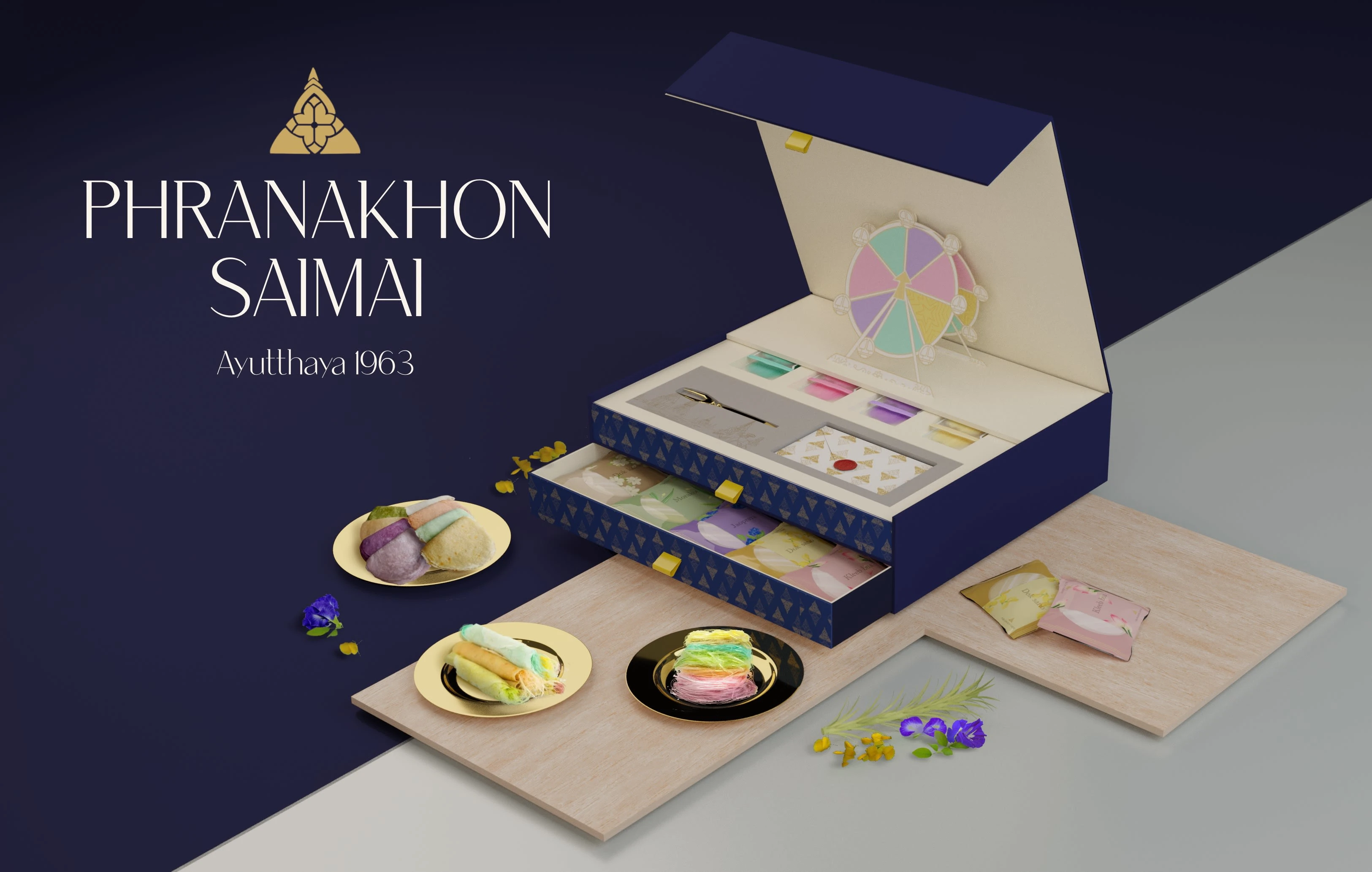 The concept of the packaging tells the story of a spinning wheel lottery, an old Thai game popular among youngsters.