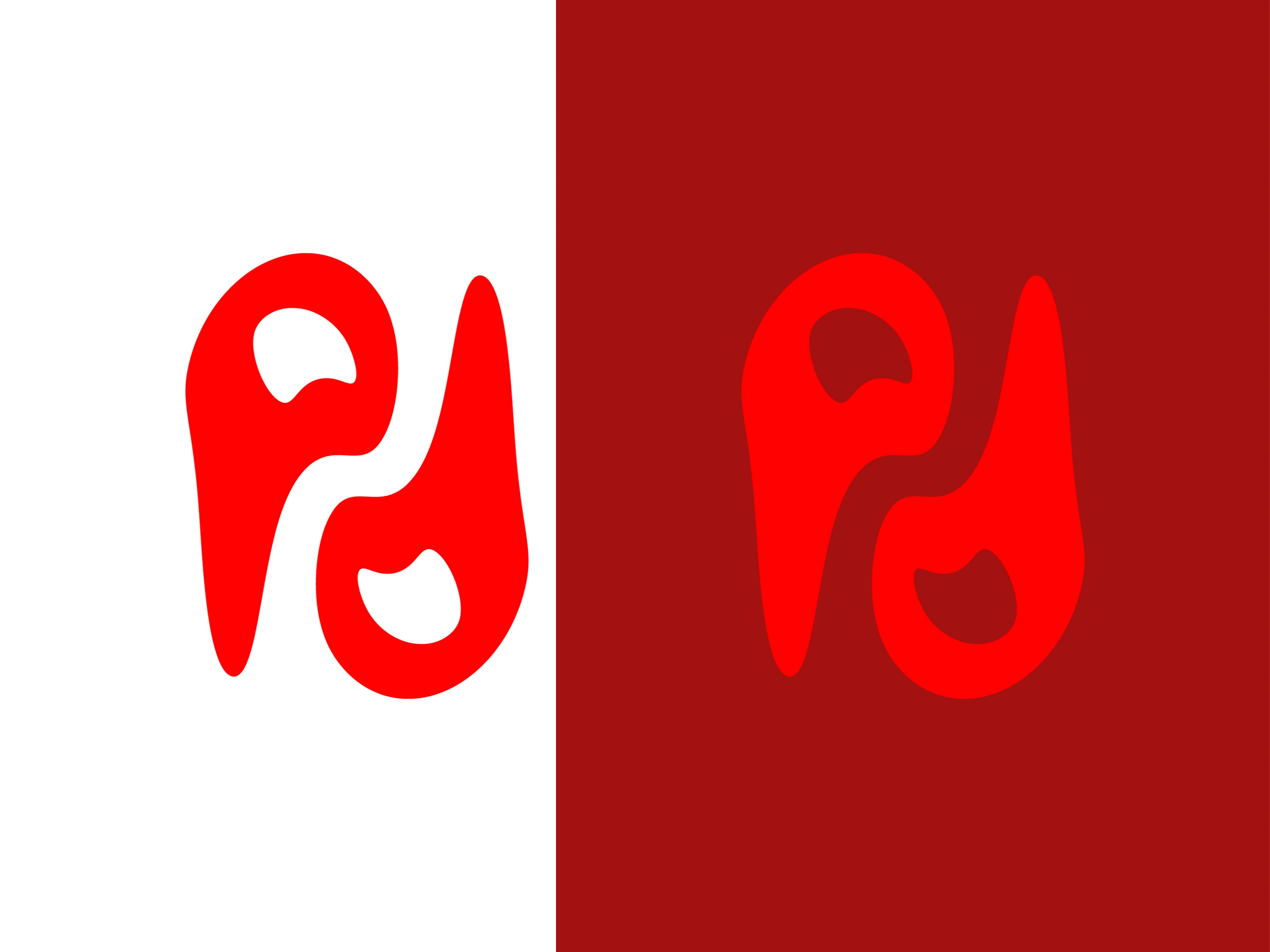 Logo based off the letter " P " 