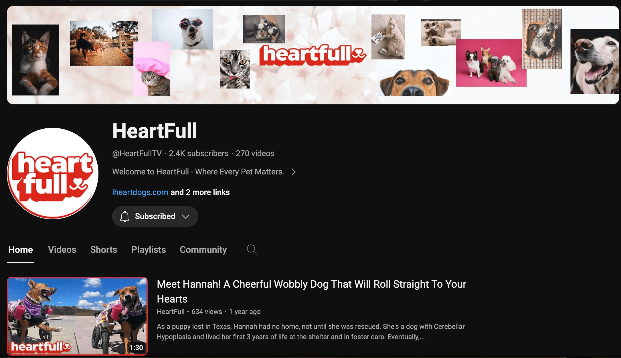 HeartFull YouTube Channel