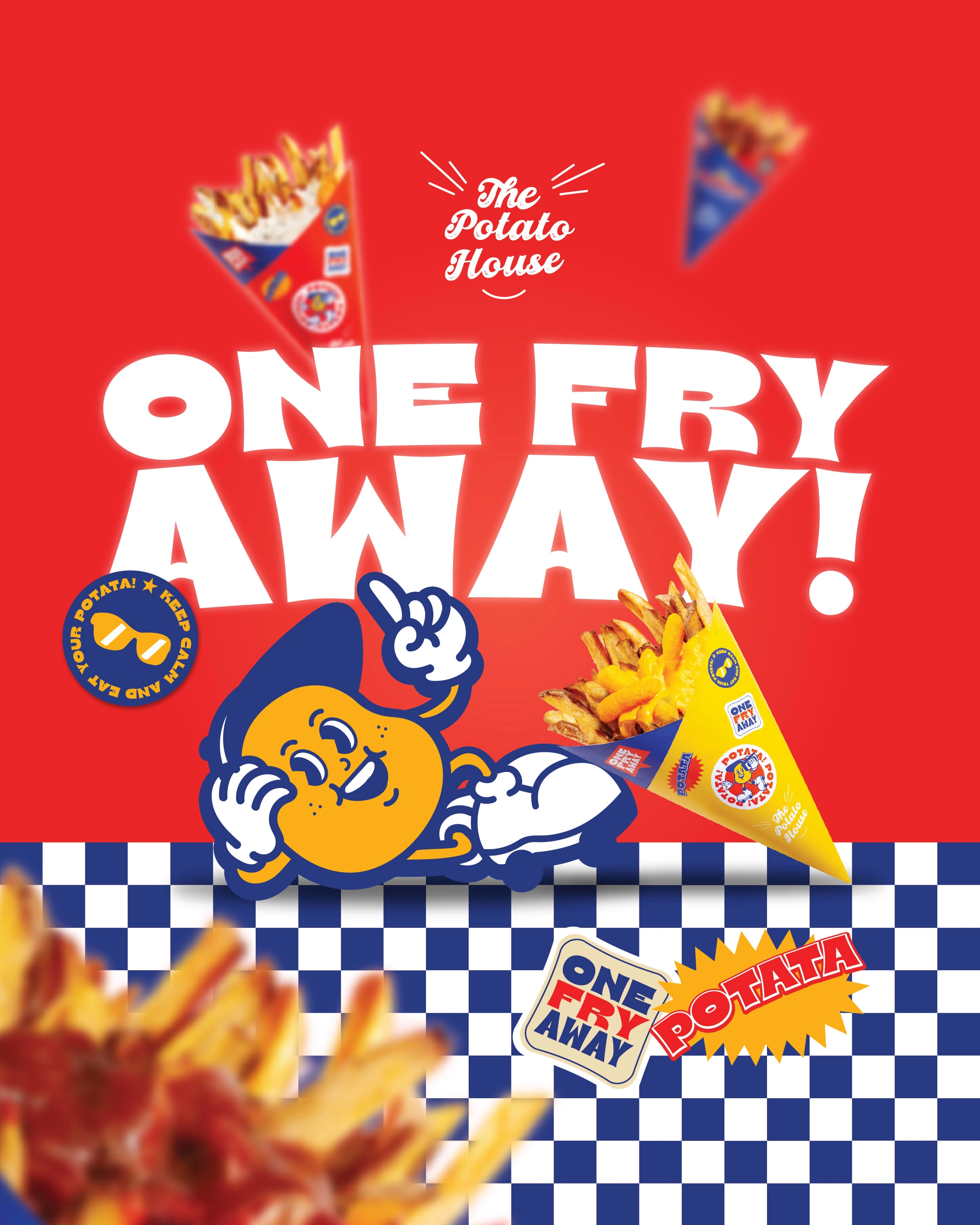 Brand Message: One Fry Away!