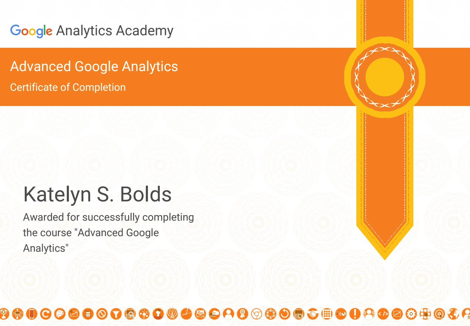 Advanced Google Analytics Certification