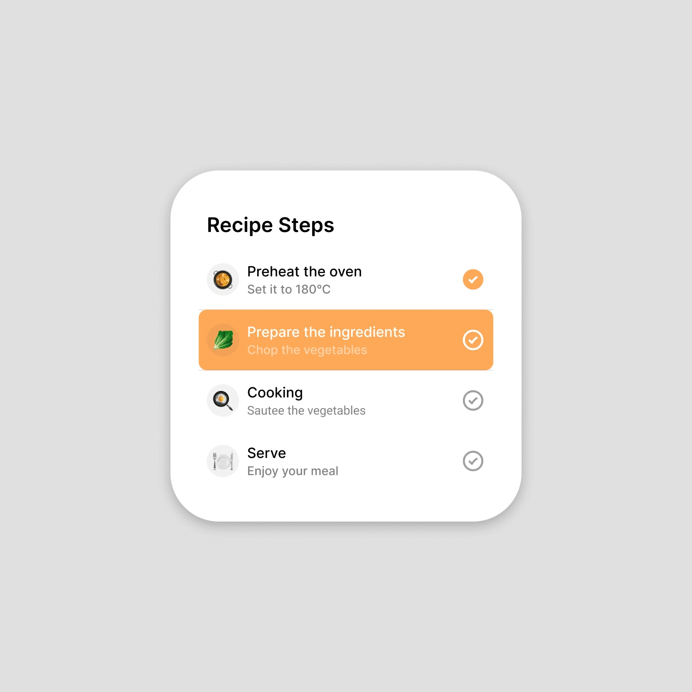 Recipe Steps