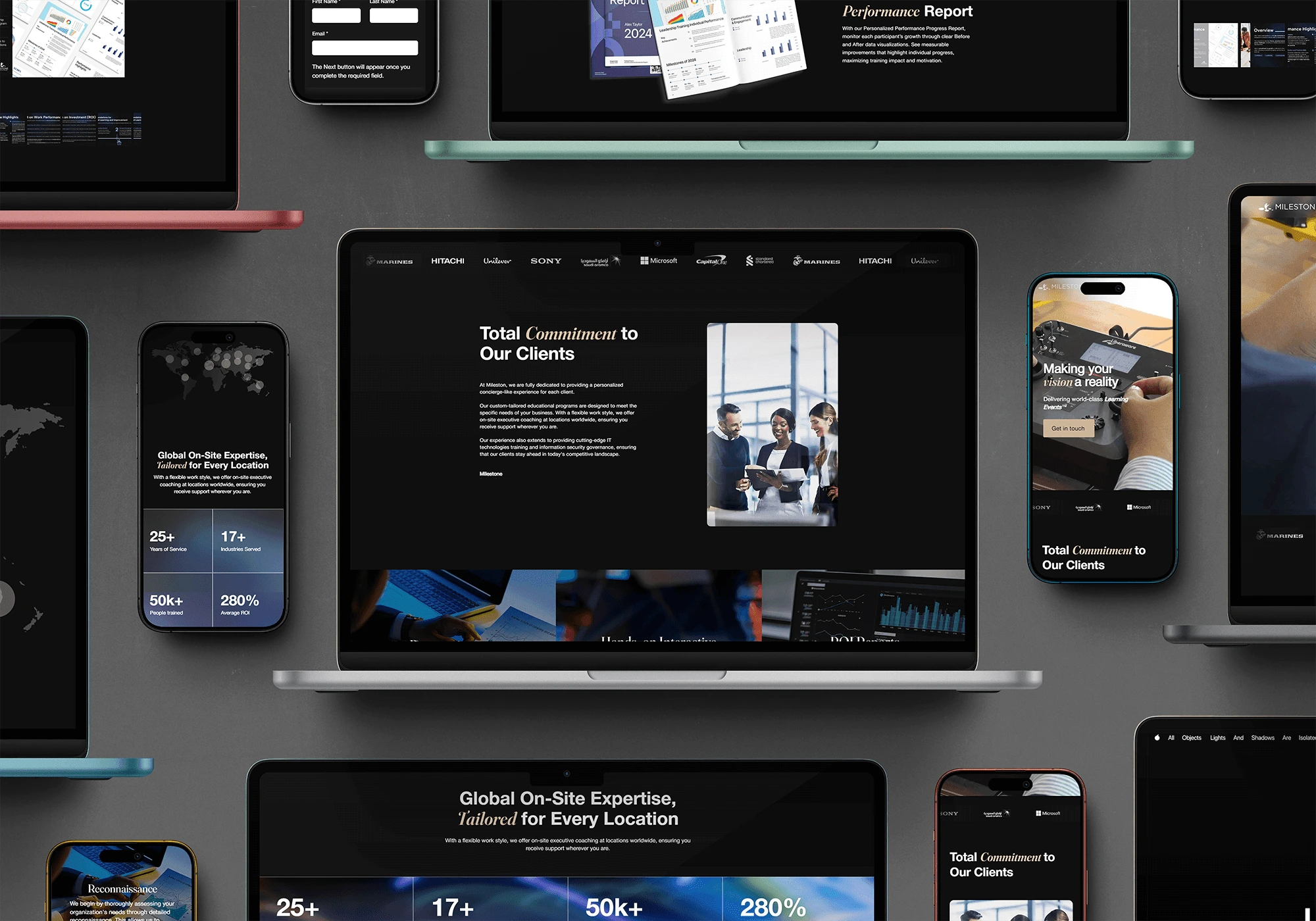 Wix Studio Website Design for Milestone