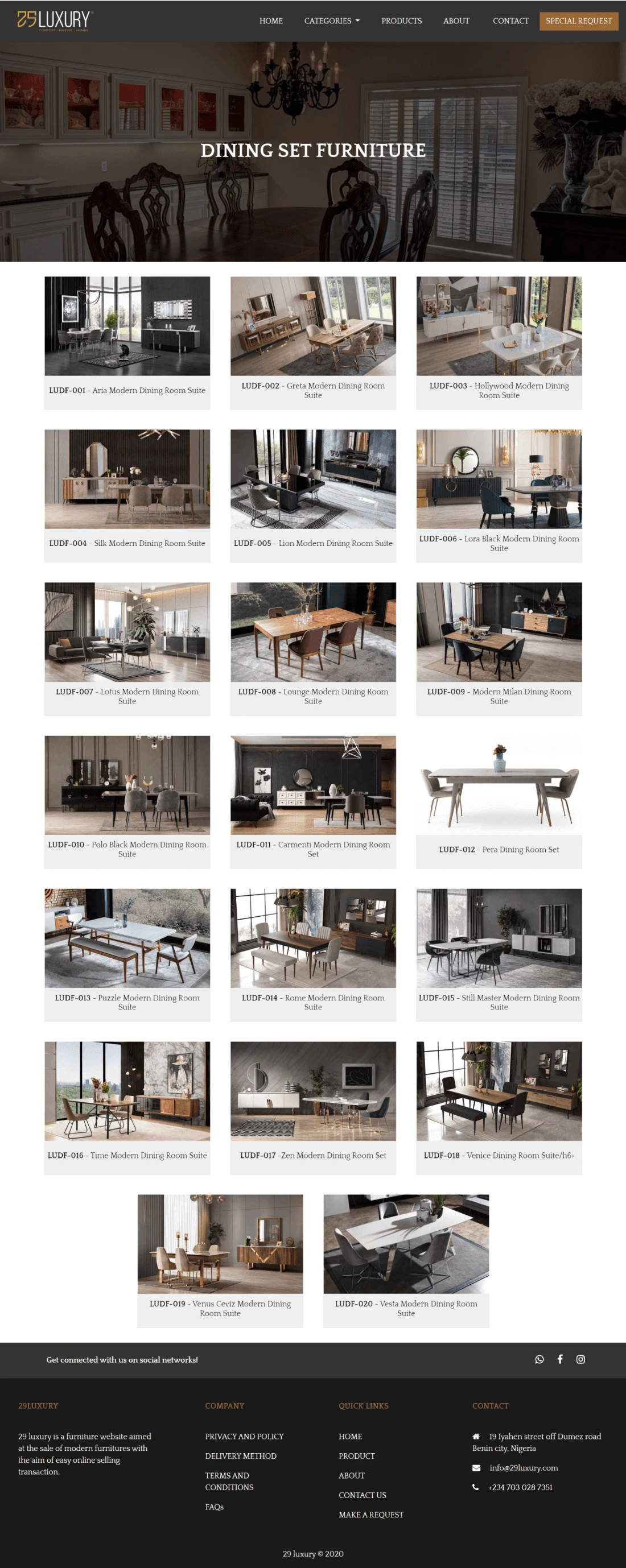 29luxury | Dining room sets