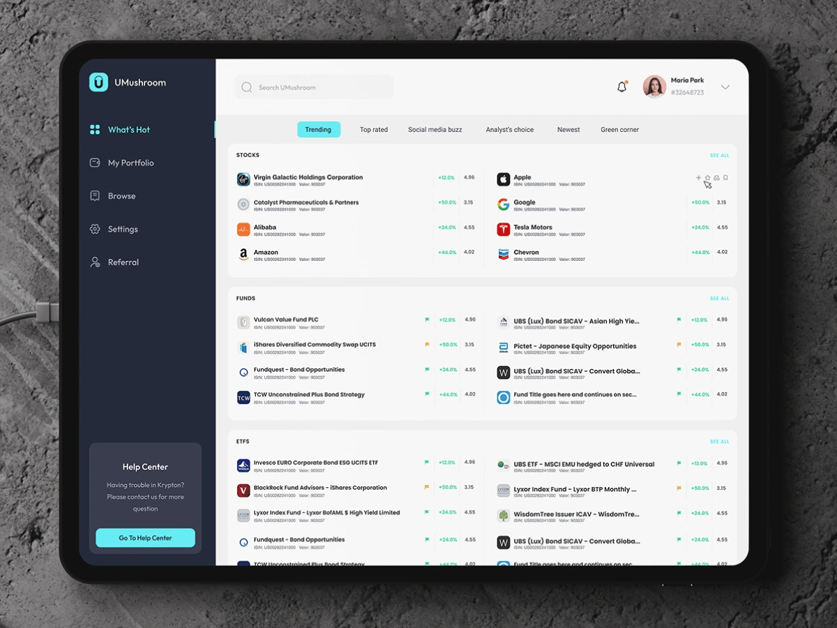 Platform Web App Design