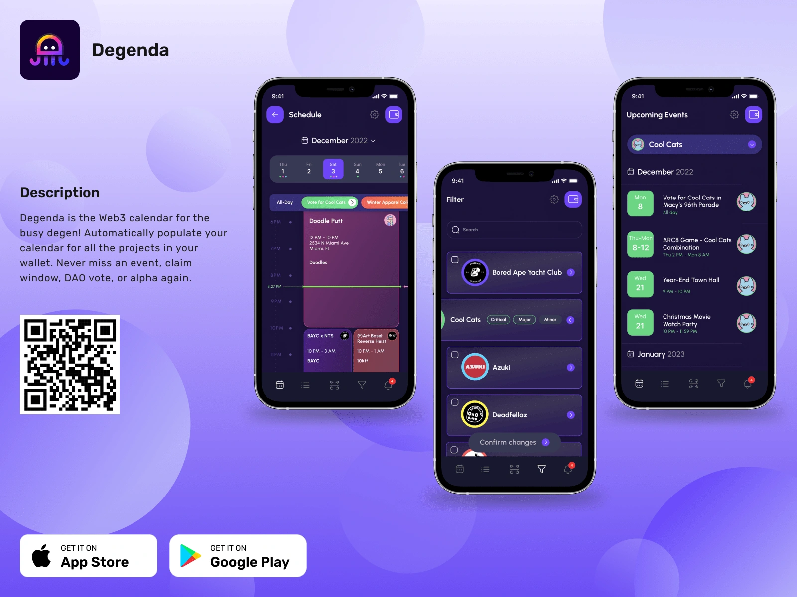 Degenda Web-3 App