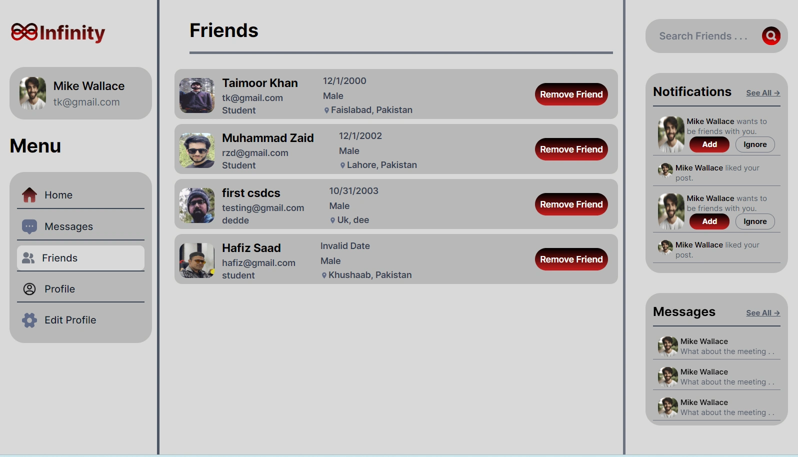 Friends List