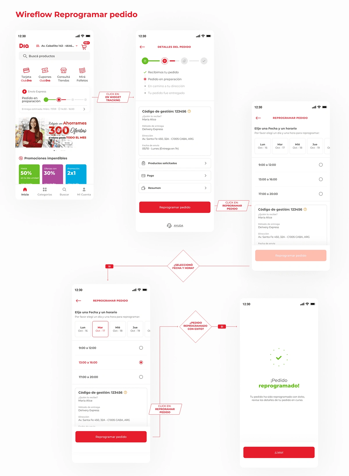 I designed the order tracking flow with a focus on clarity and usability, ensuring that users could follow the status of their purchase at every stage of the process. We optimized the communication of each update to make the information easy to understand and accessible at all times, enhancing the user experience and reducing uncertainty about their order.