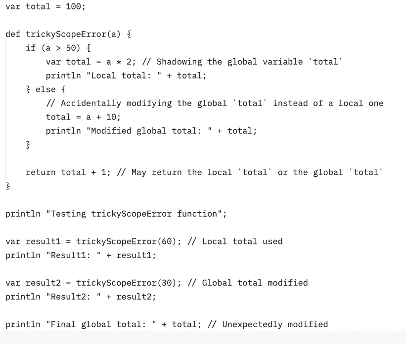 Example lang syntax