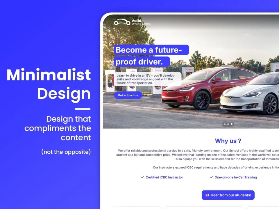 Highlight: Minimalist Design - Design that compliments the content (not the opposite)