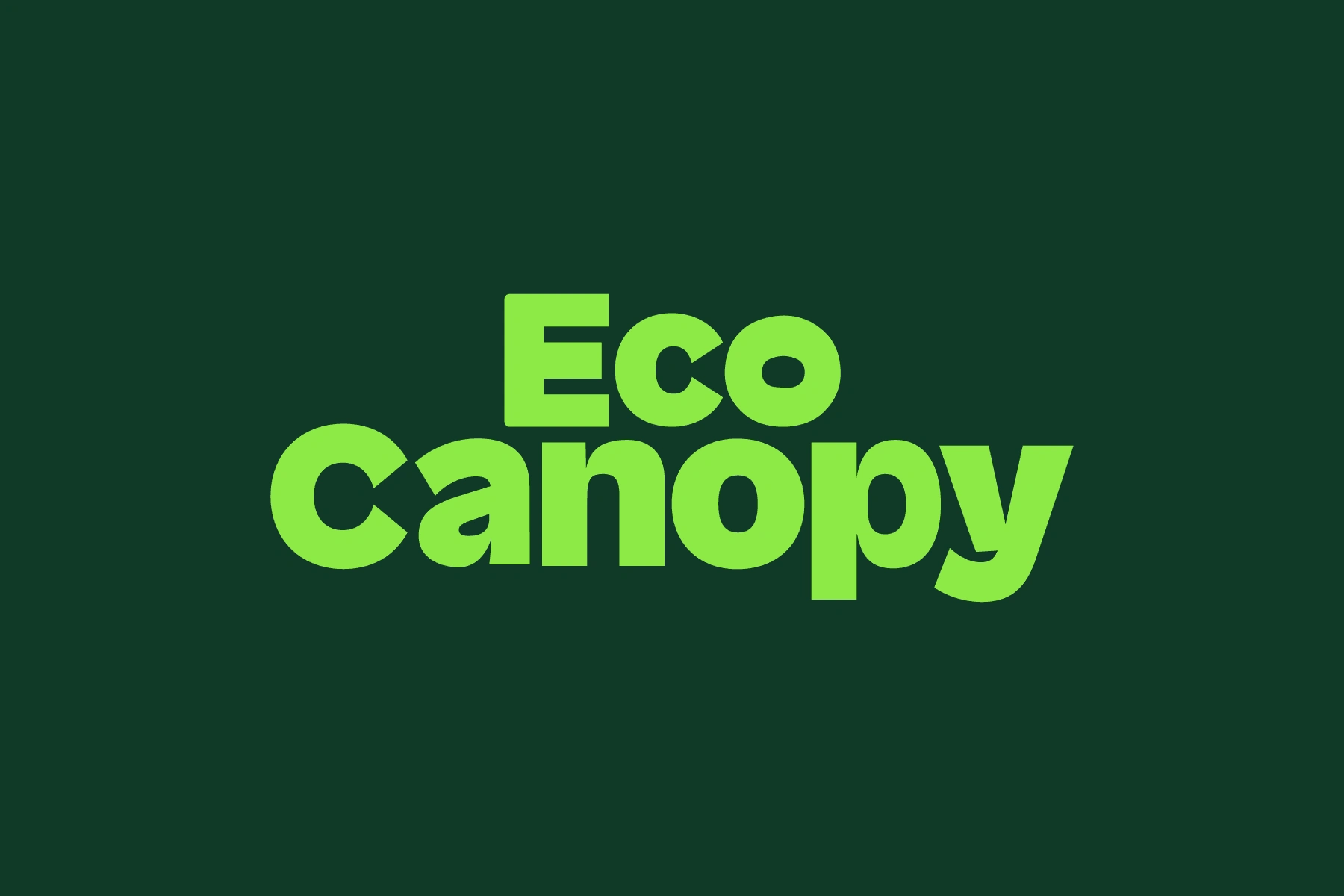 ECO CANOPY - ENVIRONMENTAL LOGO DESIGN