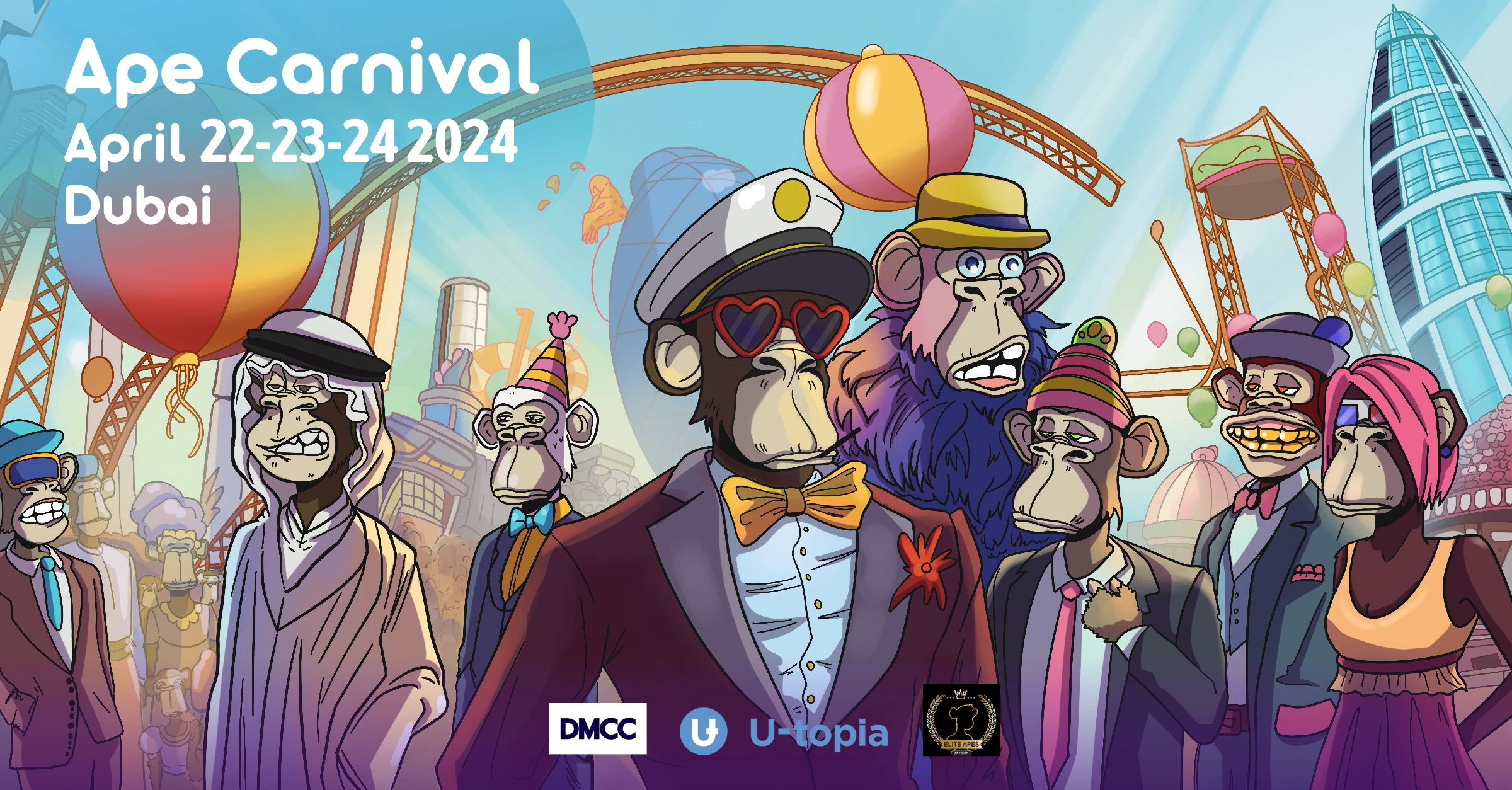 Illustration for Ape Carnival in Dubai