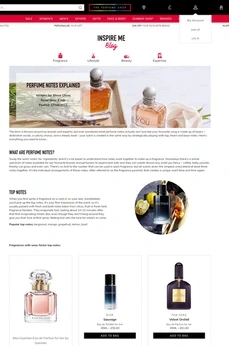 Educational/expert blog content The Perfume Shop