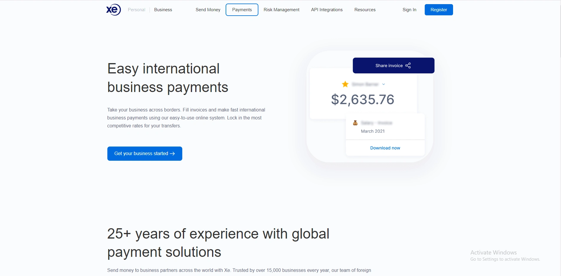 Payments Banner