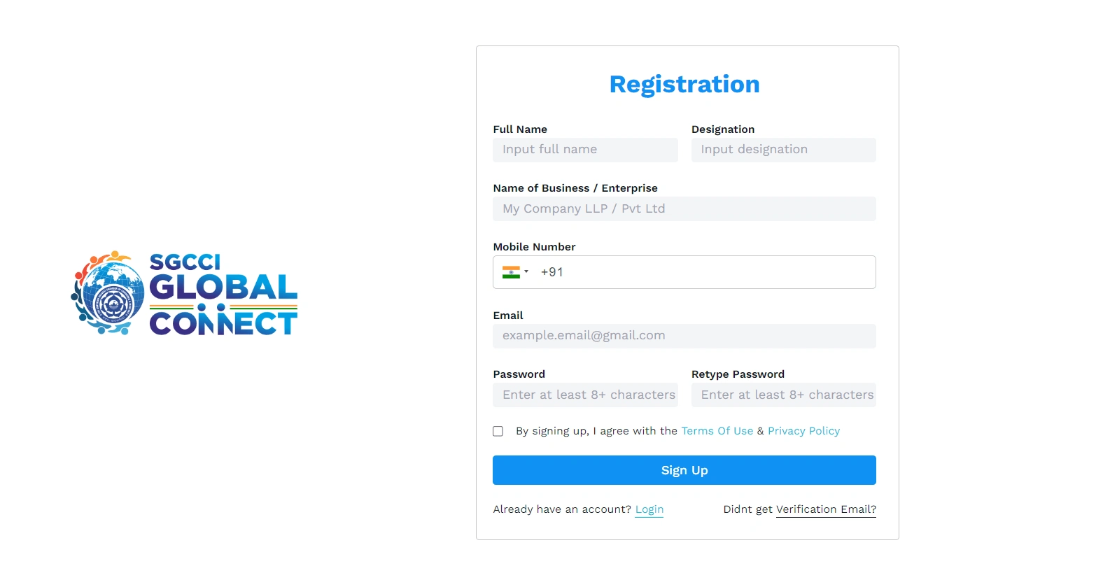 Registration Page