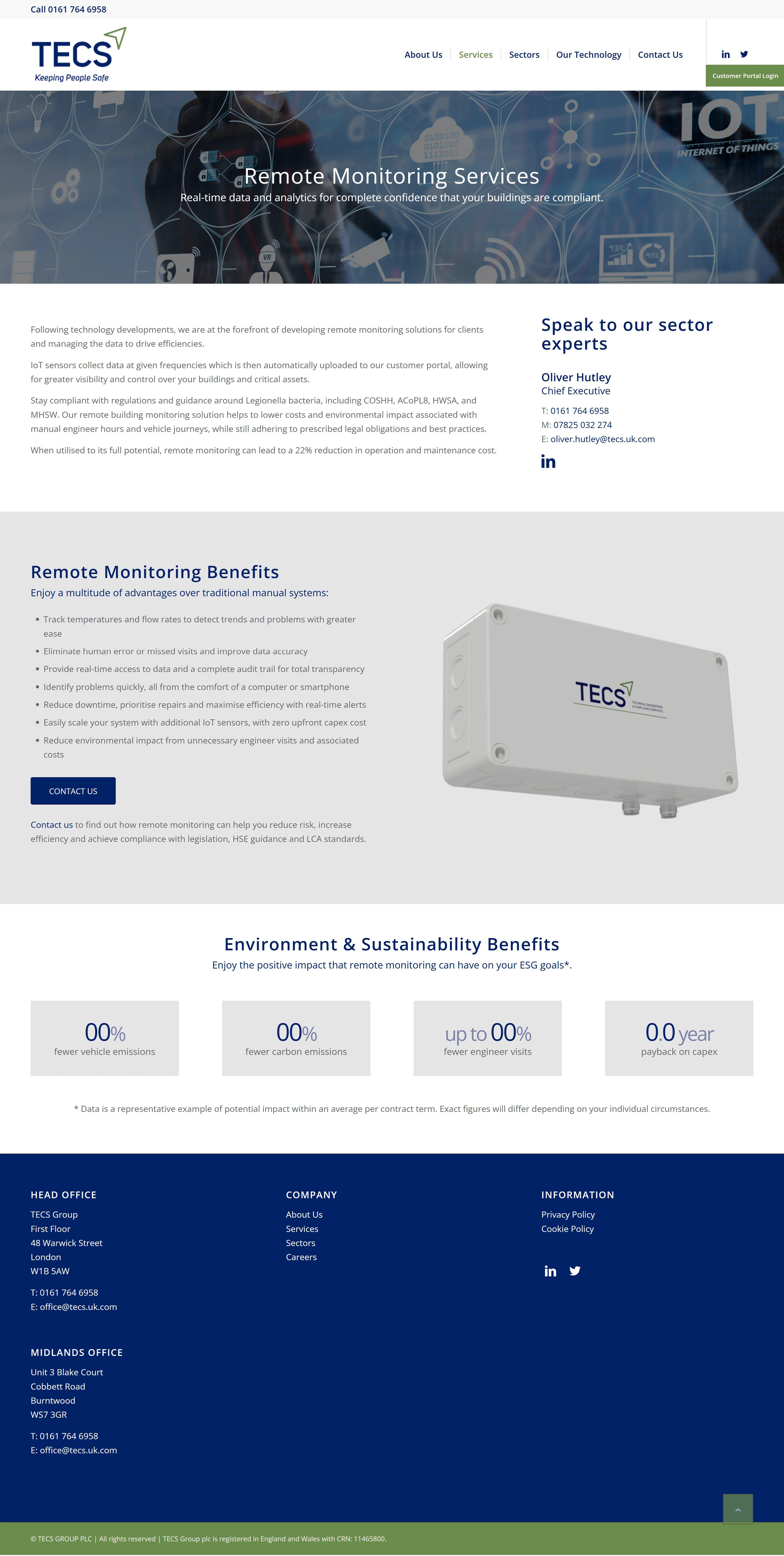 Remote Monitoring Page