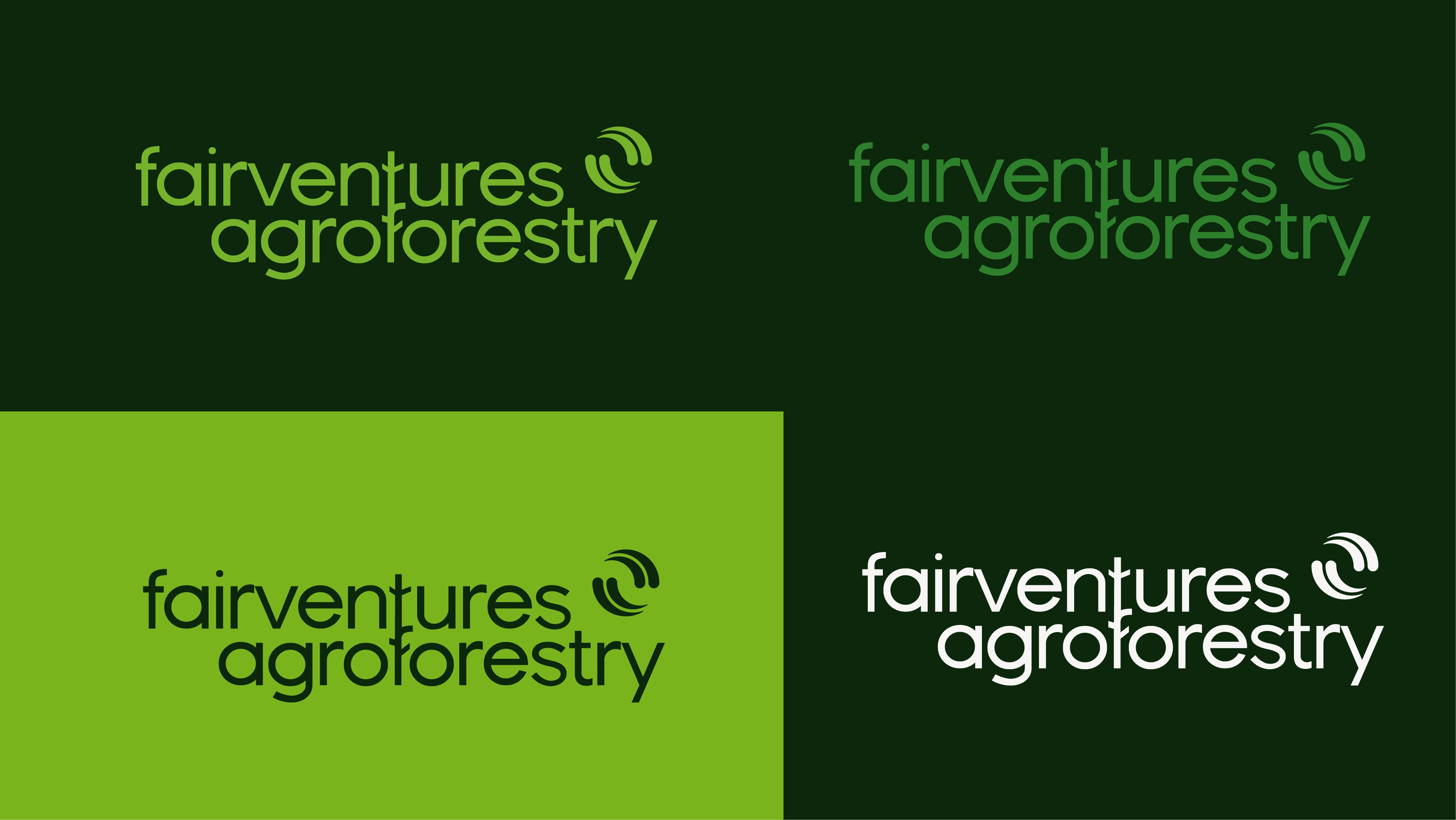 The various colour options allow the brand to use their new logo in various situations without breaking the identity.