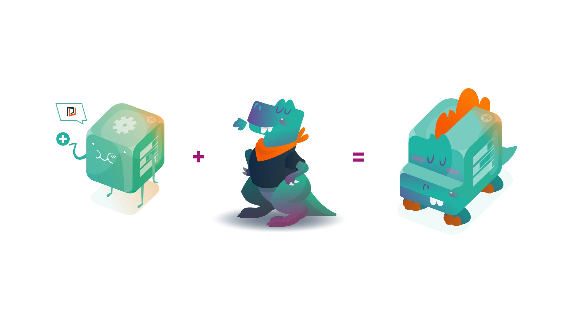 Isometric dashboard metric + T-Rex = Cube T-Rex!