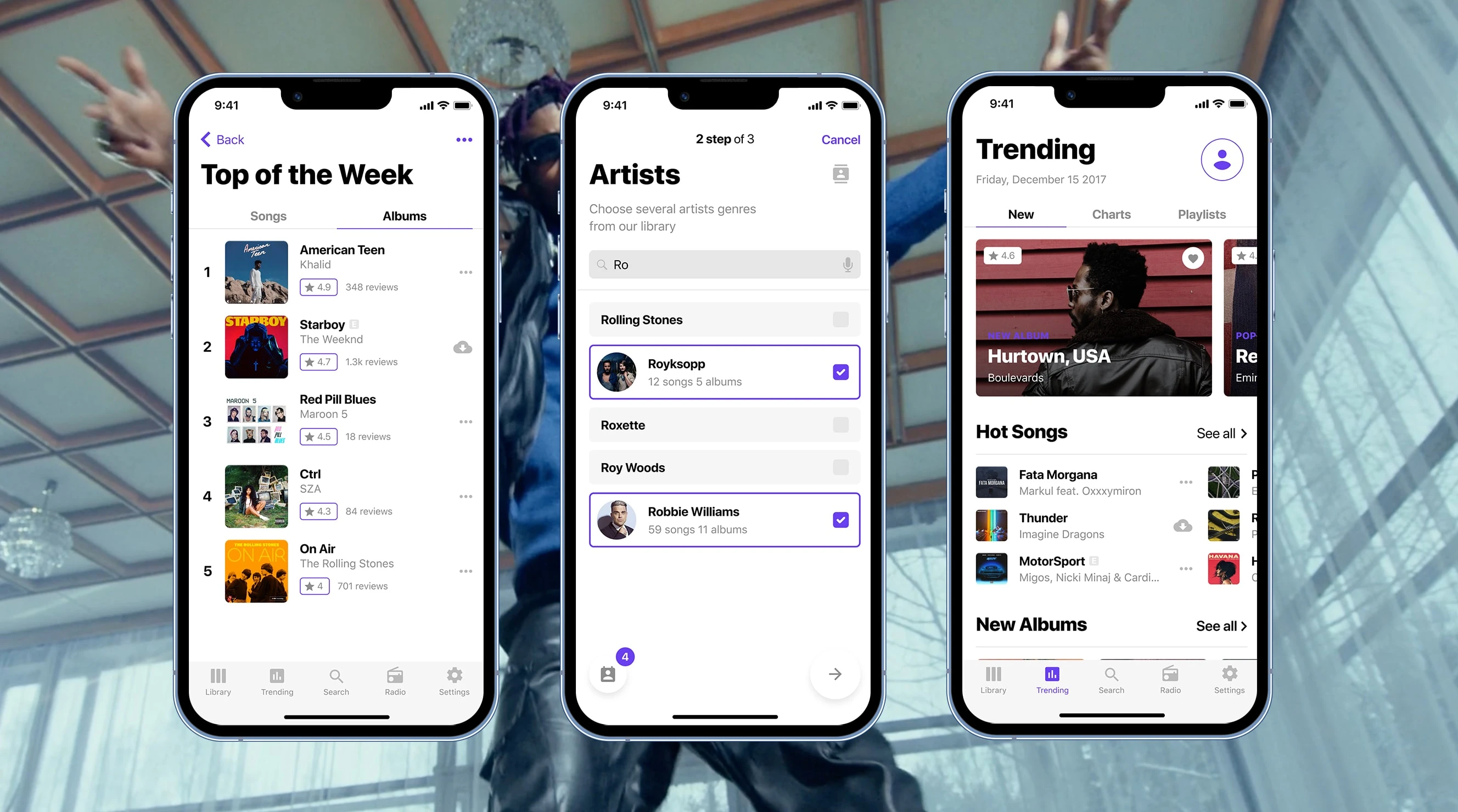 RareWave - Top Lists, Artist Search, and Trending Algorithm Features