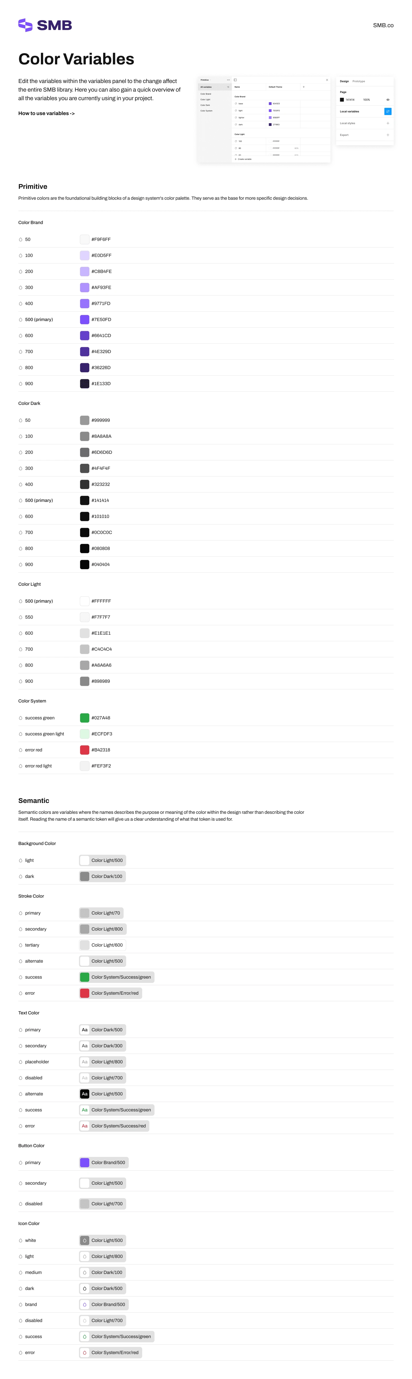 Color Variables