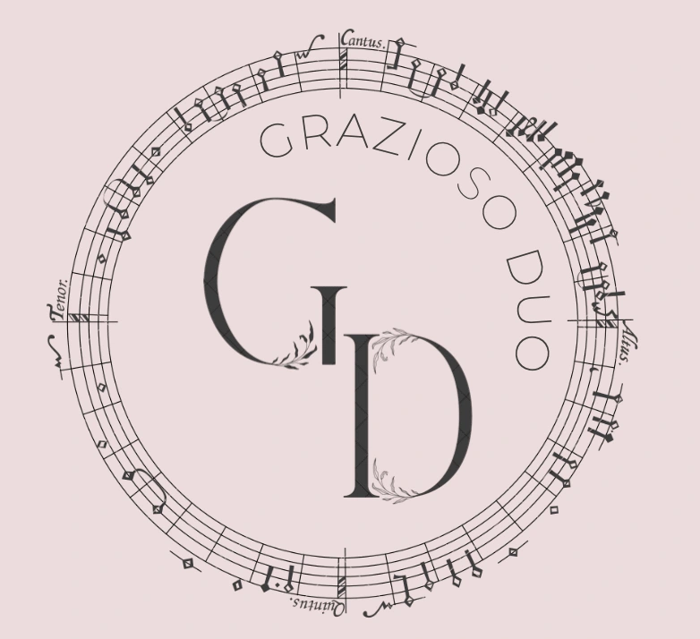 The first logo concept I sent Grazioso Duo.