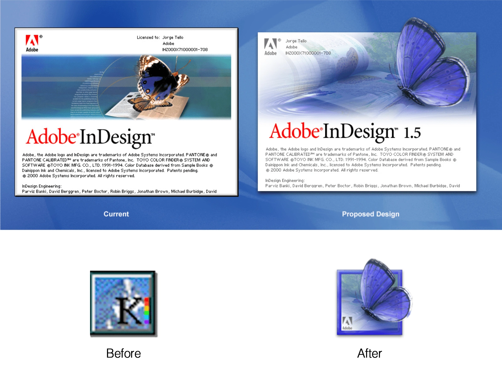 InDesign Before and After My Redesign