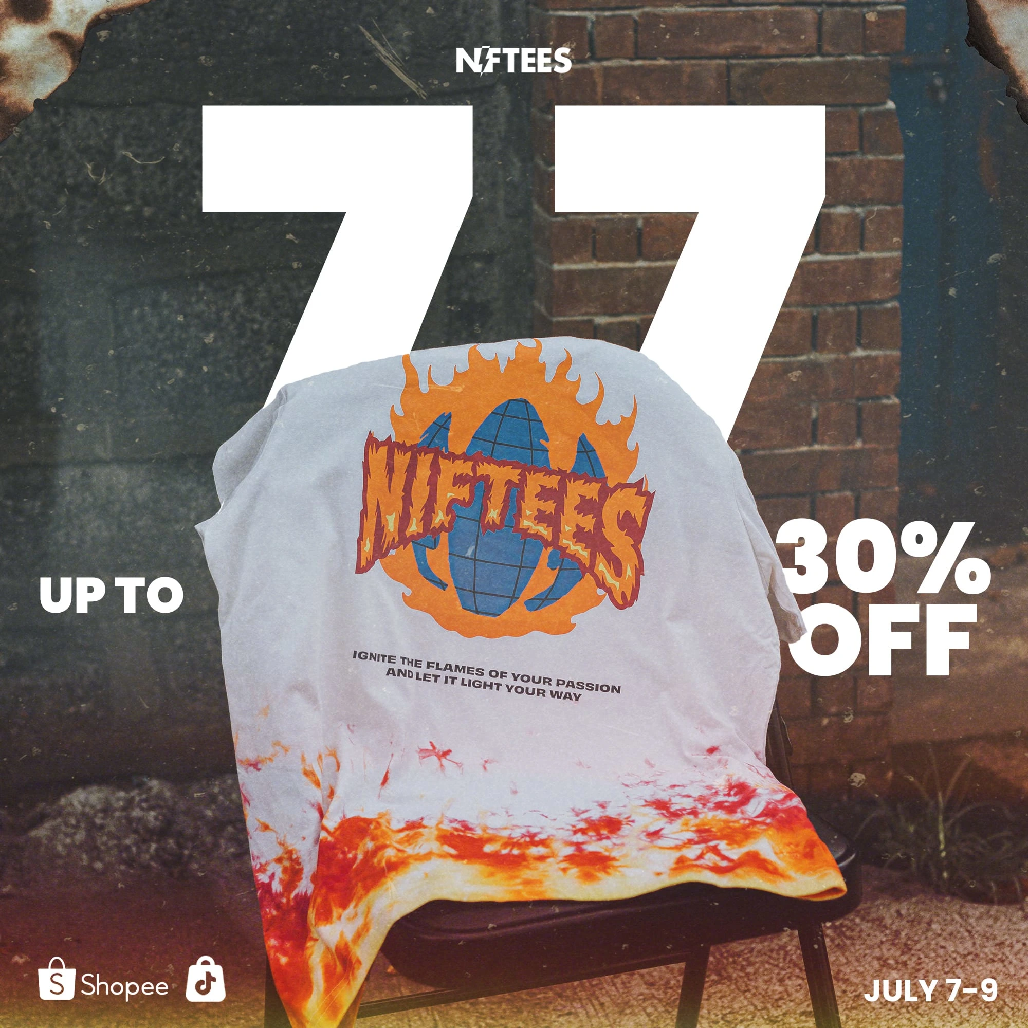 7.7 SALE Poster for our Clothing Brand. A mid-year sale popular here in the Philippines.