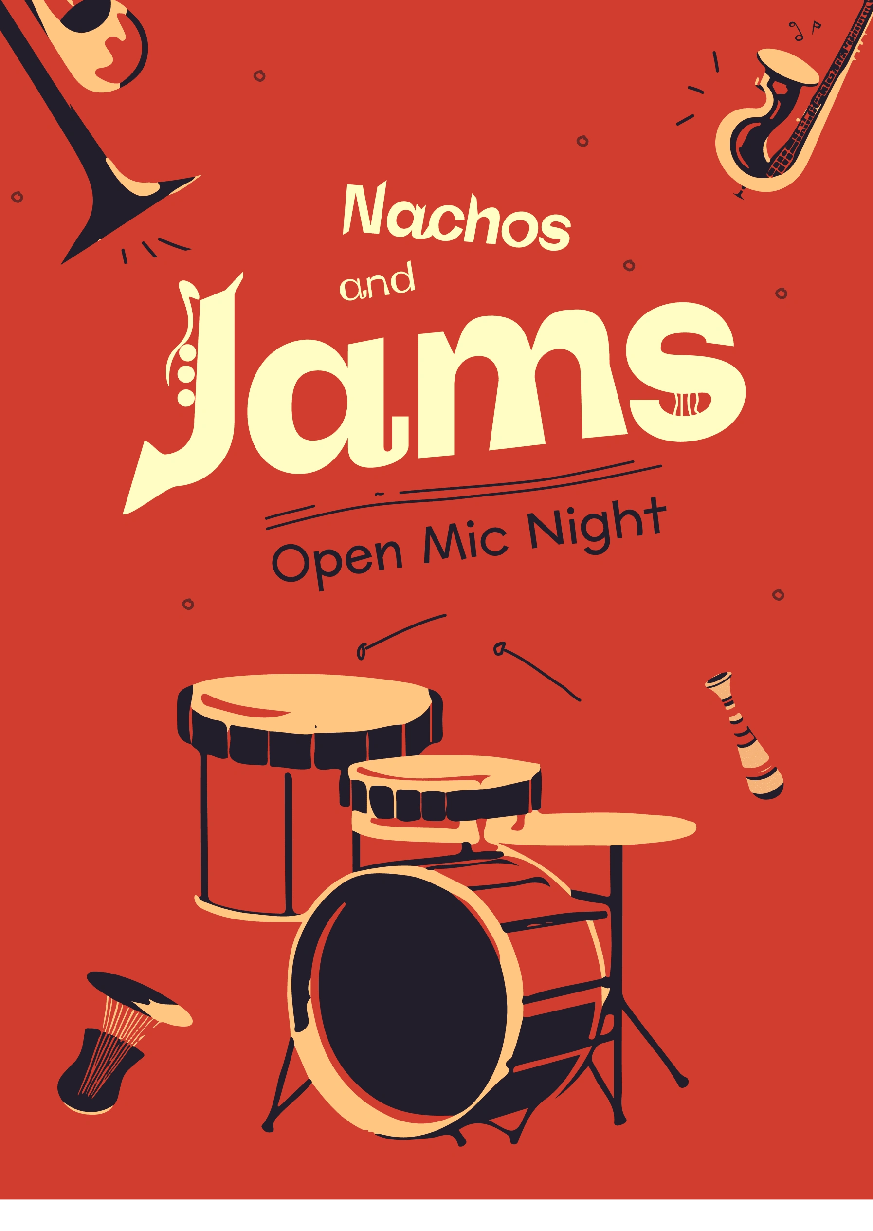 Open mic night poster - interior