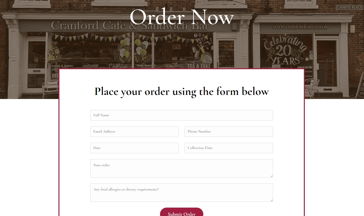 Order form