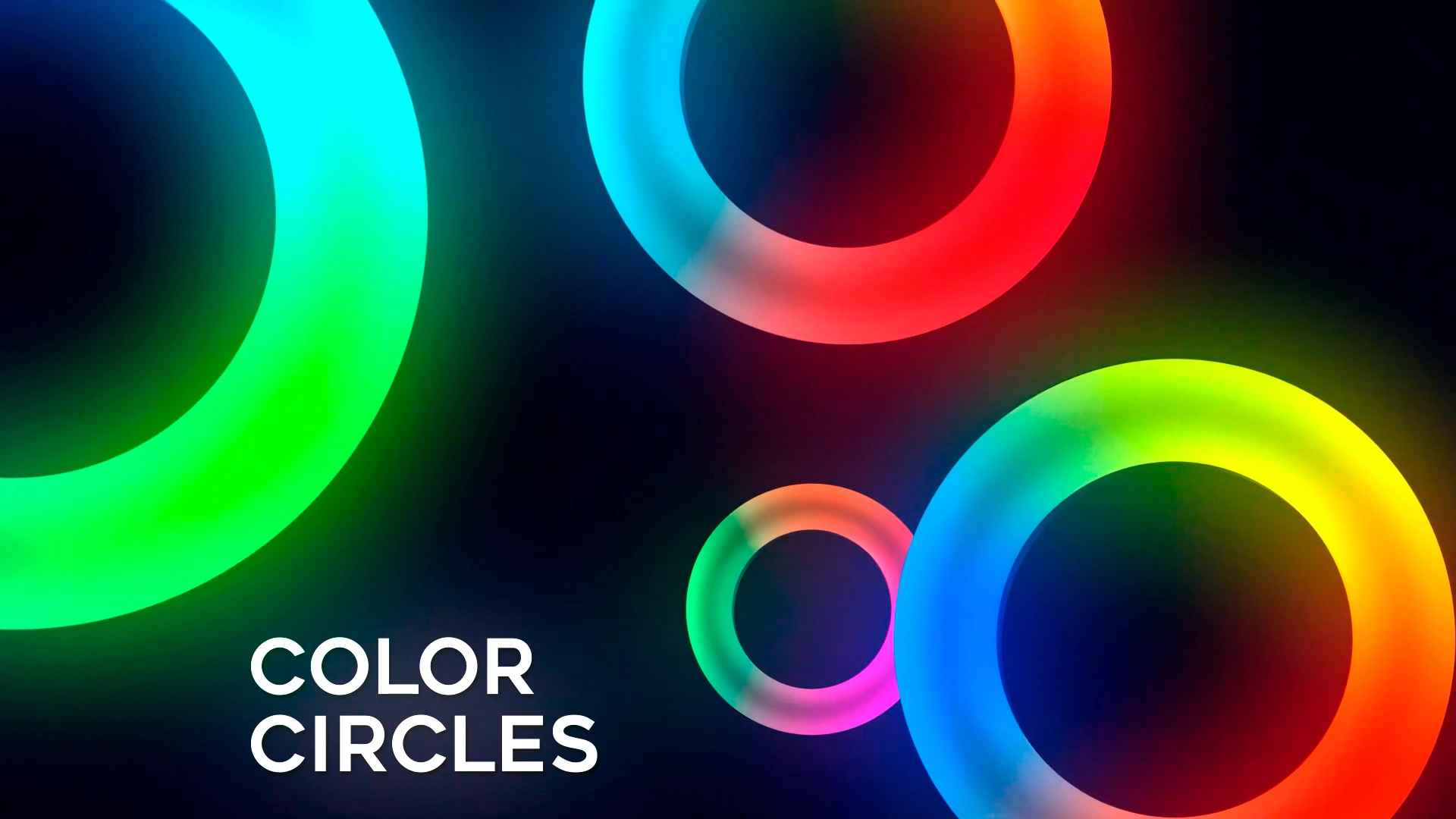 Color Circles In Motion Project ( After Effects )