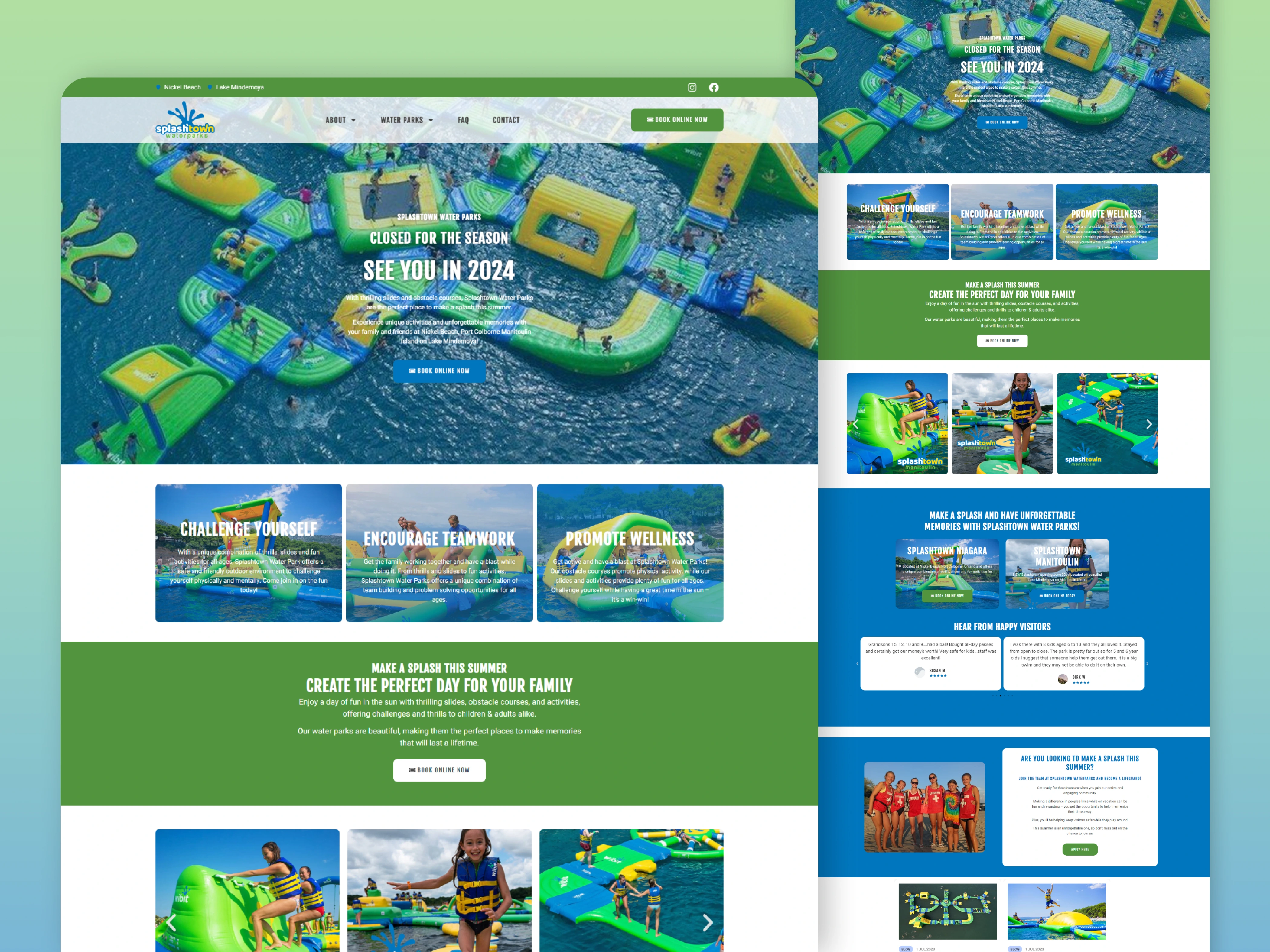 Splash Towns Web Design & Landing Page