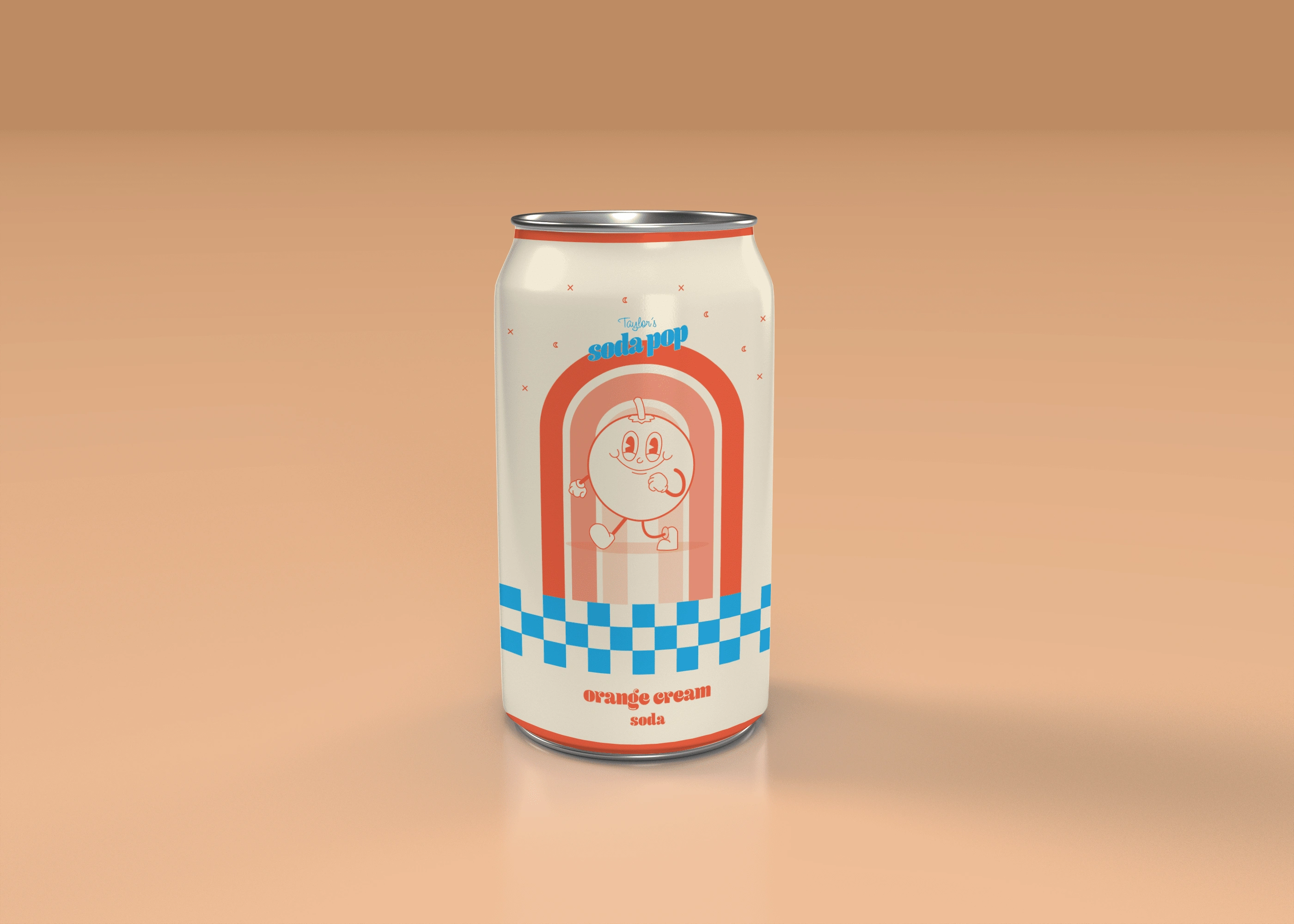 Orange Cream soda design. 