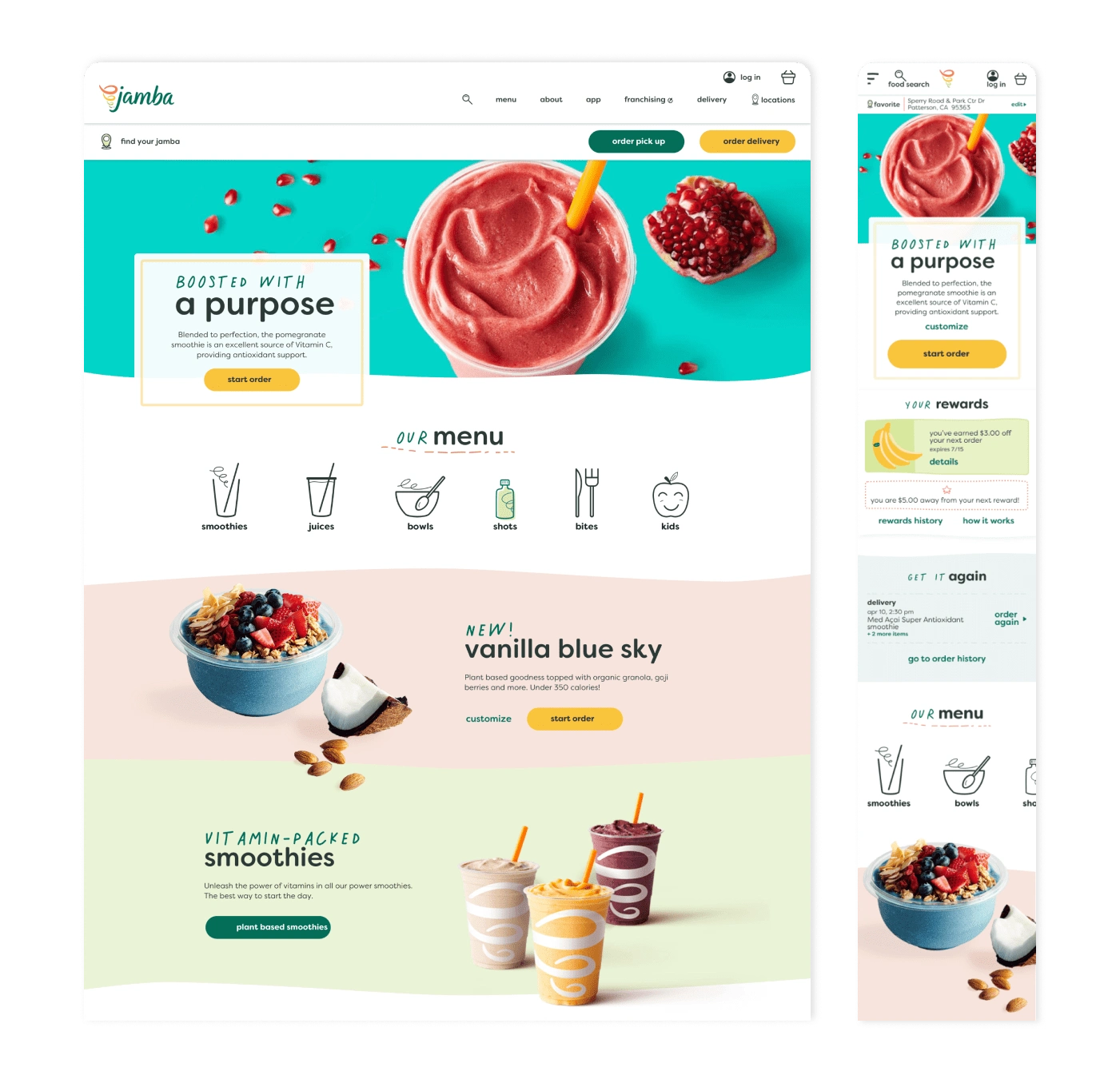 Jamba.com responsive homepage