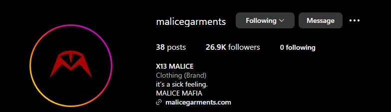 When I first started working with the malice team they just hit 15k at the time of me making this I've been working with them for about 2-3 months and now they almost at 30k. set to hit 40k before the end of the year. 